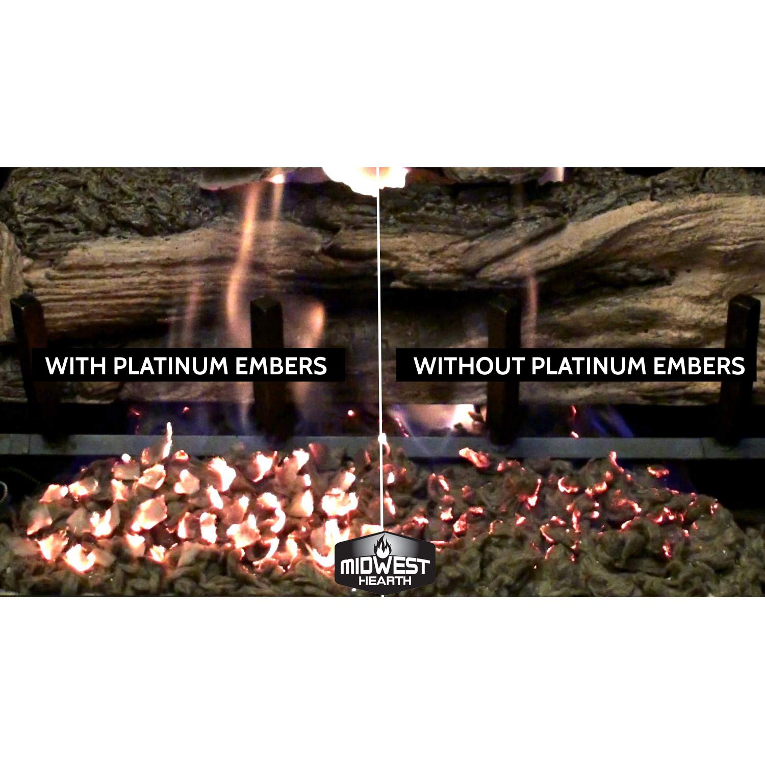 Midwest Hearth Platinum Embers For Gas Logs And Fireplaces (5 Grams)