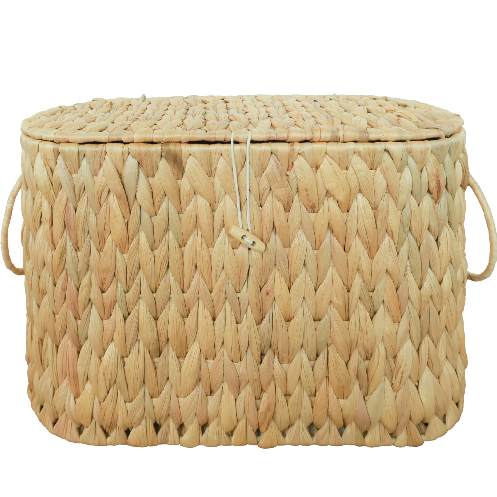 Coeusy Toilet Paper Basket-Wicker Toilet Paper Storage With Lid,Decorative Farmhouse Boho Bathroom Toilet Paper Holder Basket,Wo