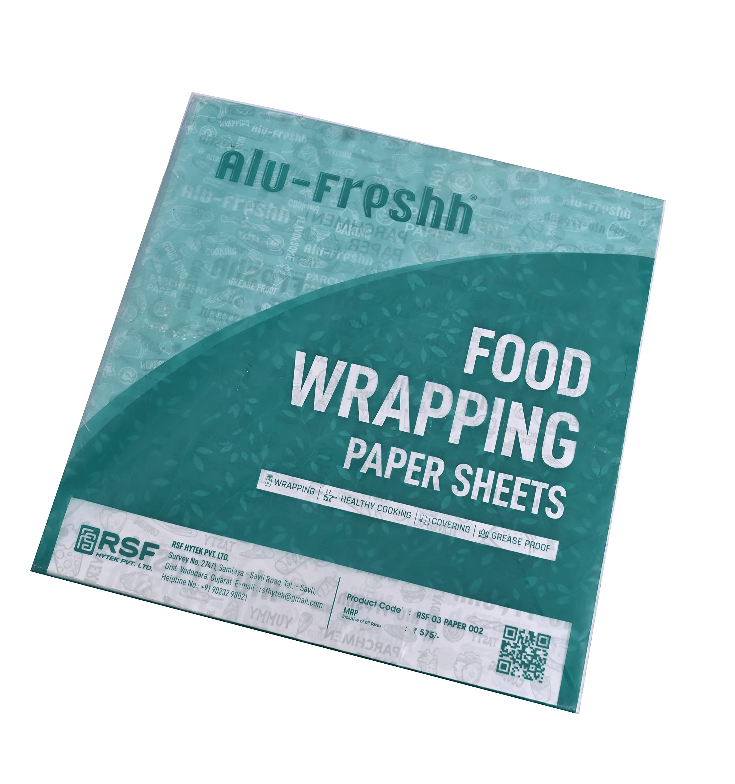 Alu-Freshh Printed Food Wrapping Paper 320 Sheet (Pack Of 5)
