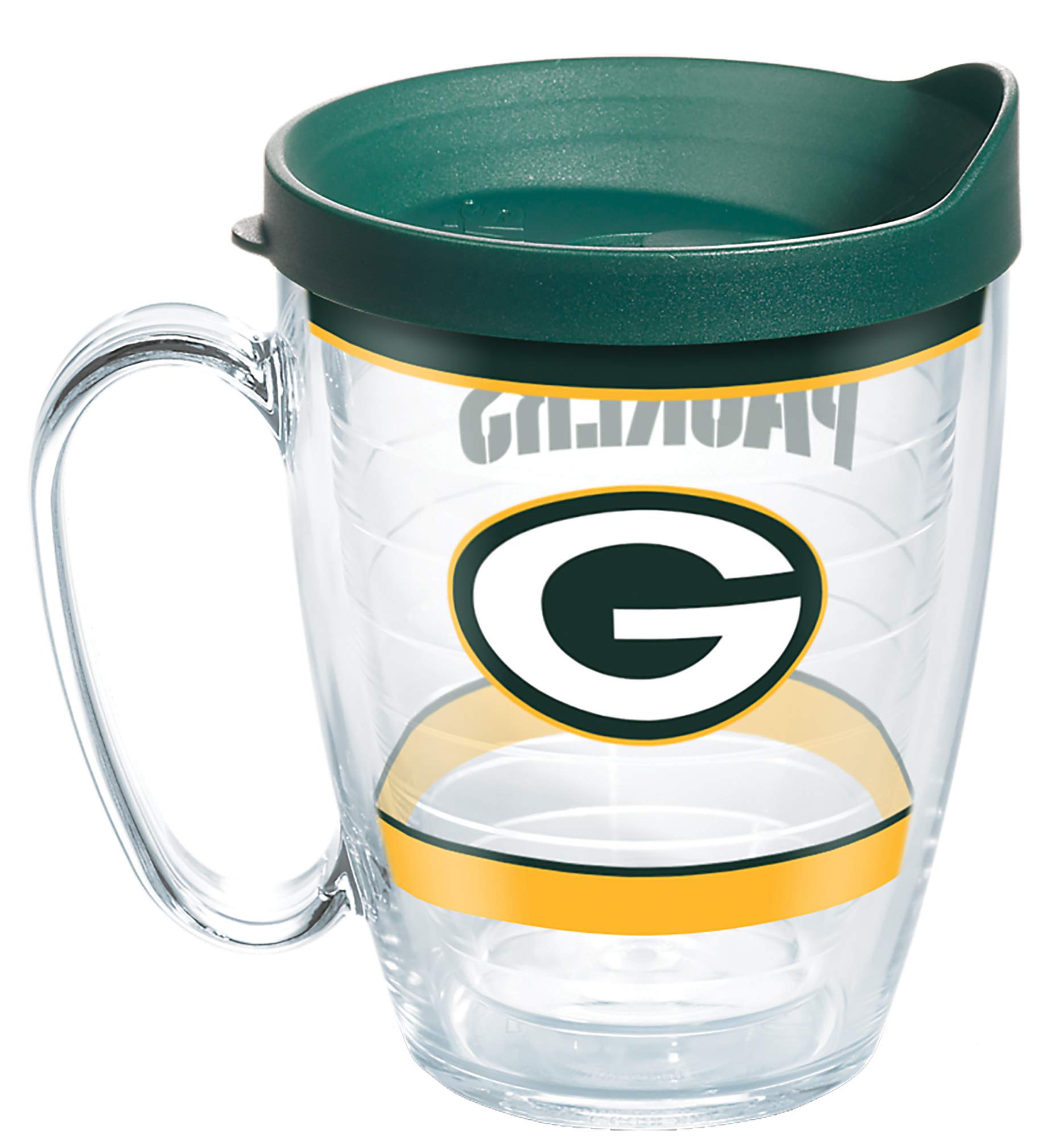 Tervis Made In Usa Double Walled Nfl Green Bay Packers Insulated Tumbler Cup Keeps Drinks Cold & Hot, 16Oz Mug, Tradition