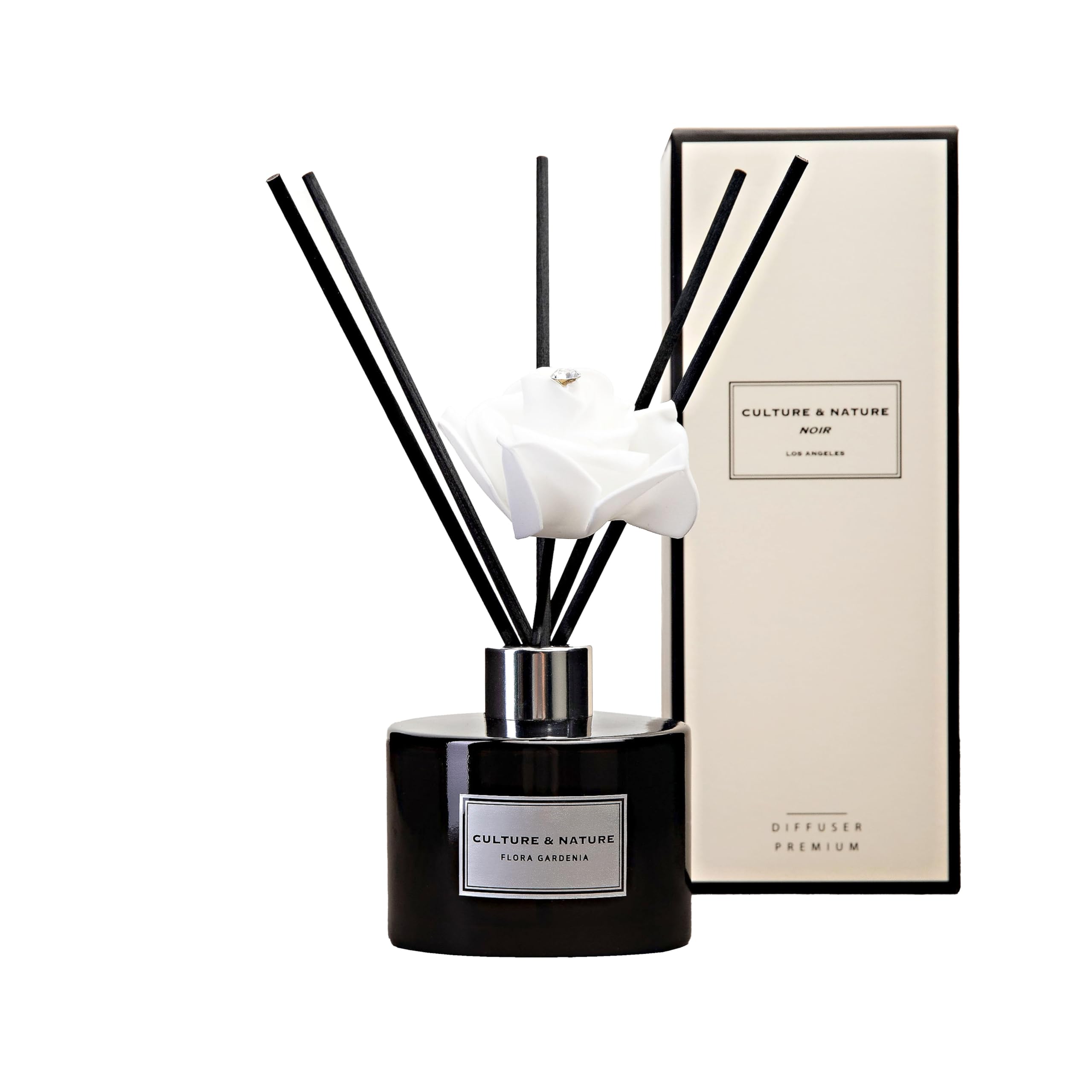 CULTURE & NATURE Reed Diffuser Set (6.7oz, Flora Gardenia)