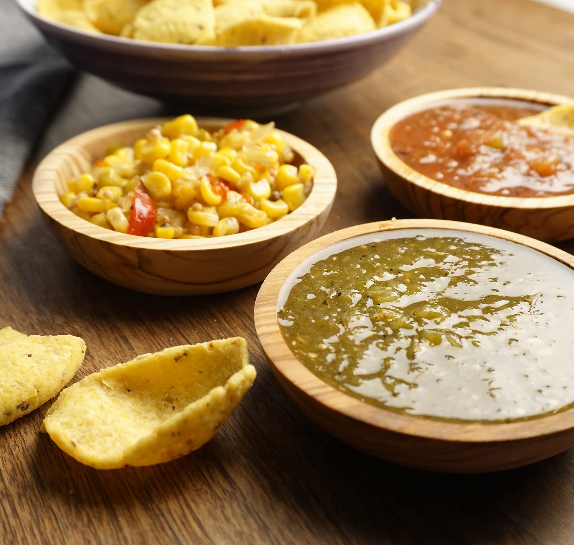 Rsvp International Natural Italian Olive Wood Kitchen Collection, Sauce Bowl, 3'' Dia