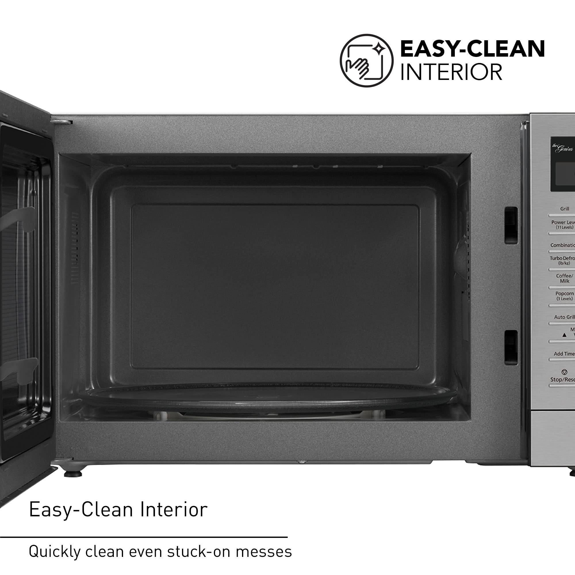 Panasonic 2-In-1 Microwave Oven With Flashxpress Broiler, Inverter Technology For Even Cooking And Smart Genius Sensor, 1000W, 1