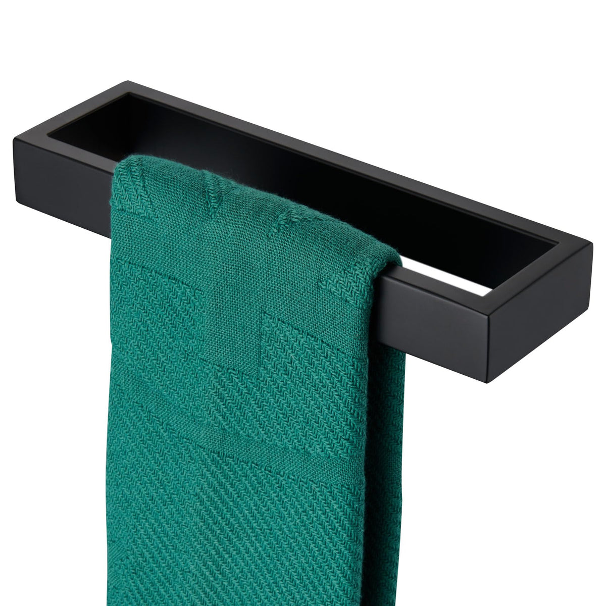 Kokosiri Towel Ring Matte Black Hand Towel Bar Holder 9-Inch Kitchen Rack Stainless Steel For Bathroom Hardware Wall Mounted, 1