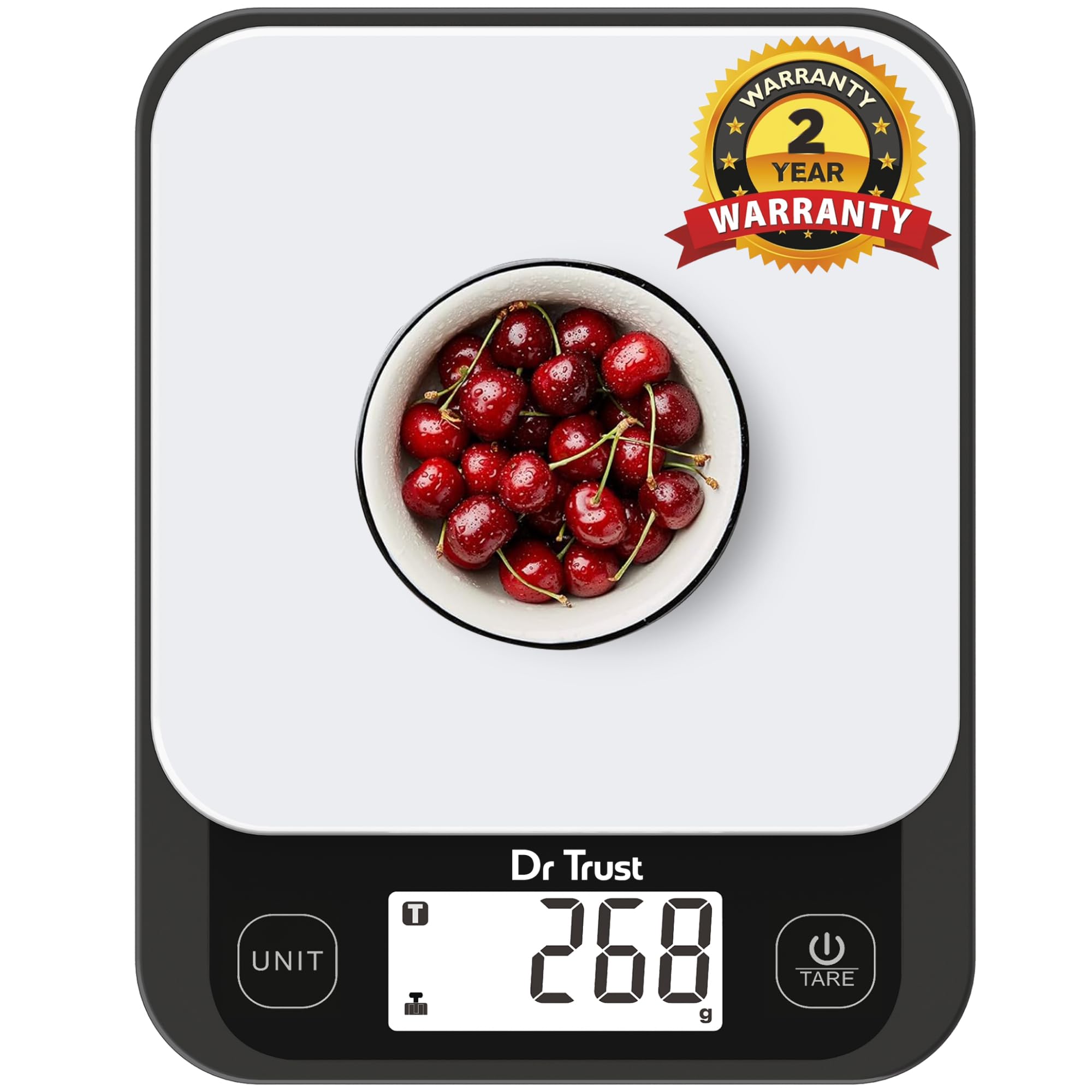 Dr Trust Usa 528 Electronic Kitchen Weighing Scale For Portioning Ingredients & Cooking Diet Food At Home & Shop, Baking Weight 