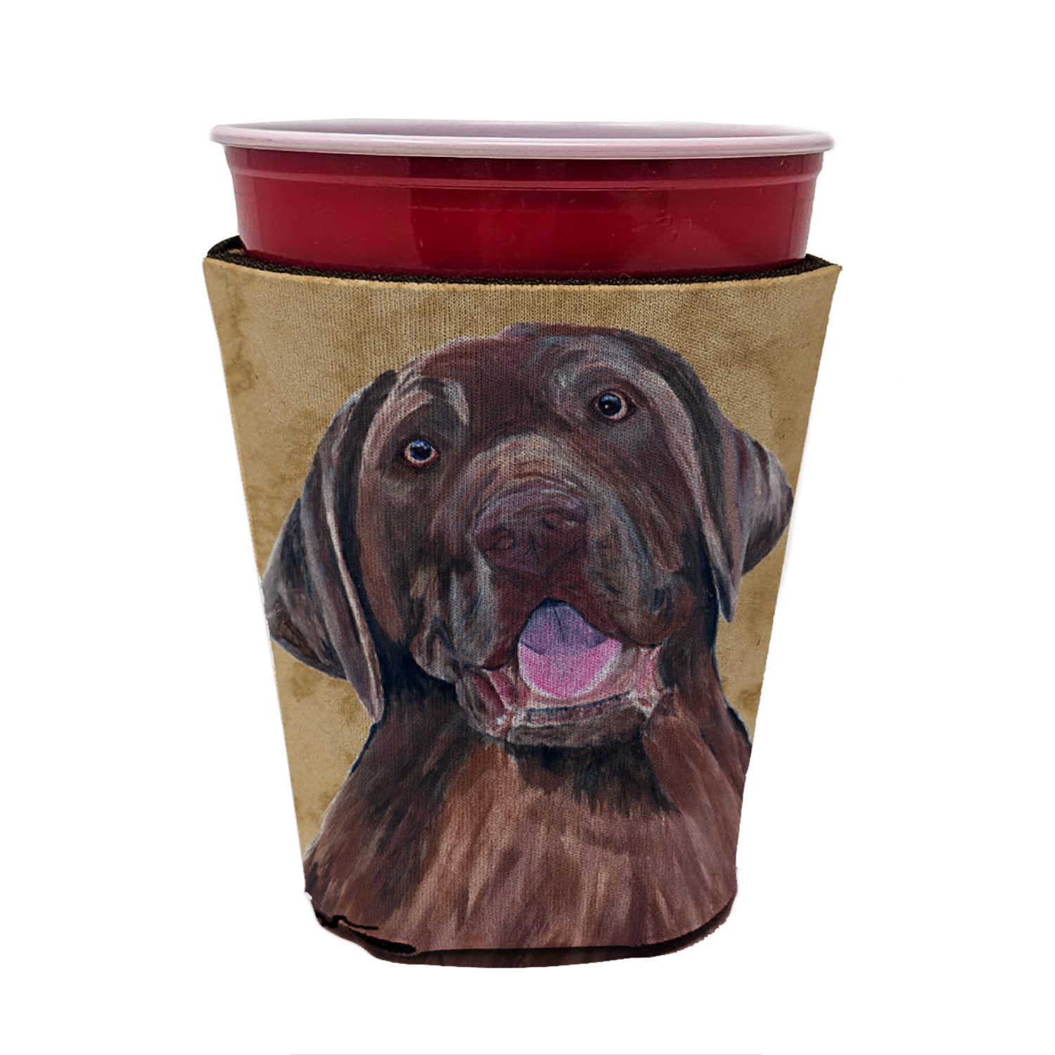 Labrador Red Solo Cup Beverage Insulator Hugger