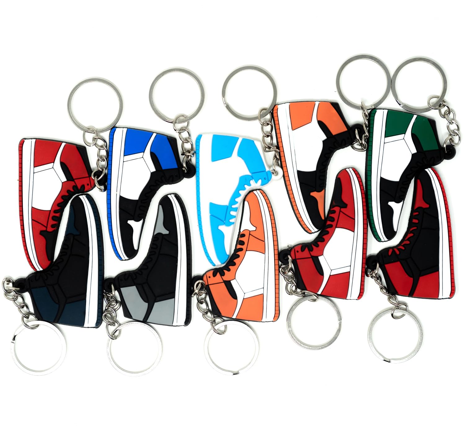 4Hrse - Retro Shoe Rubber Sneaker Keychains Birthday Party Favors Fun Gifts Hype Props Celebration Decoration Kids Mystery Goodi
