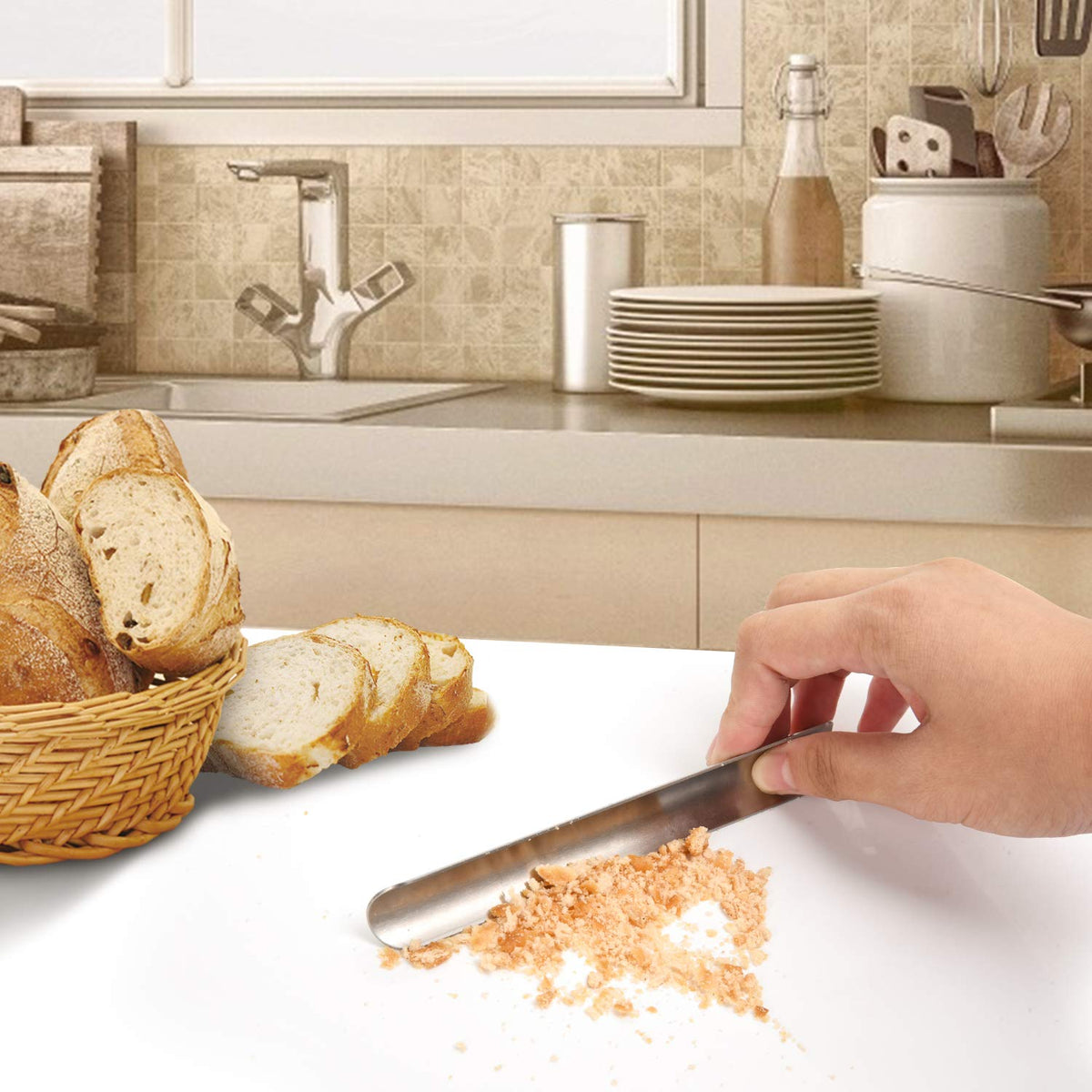 Restaurant Crumb Sweepers, Restaurant Crumb Cleaner, High Quality Stainless Steel Crumb Scraper, Crumber Tool For Waiters, Waitr