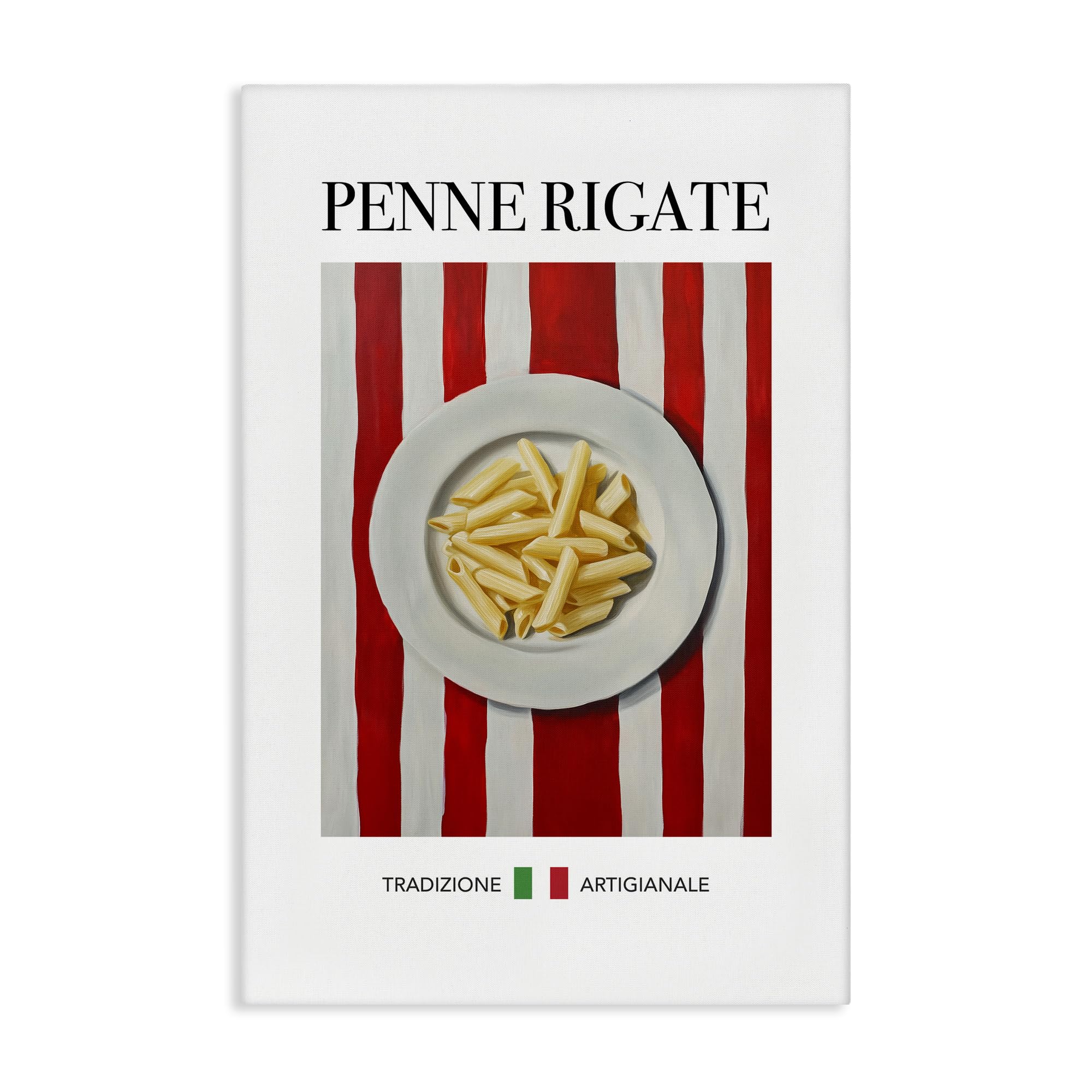 Stupell Industries Traditional Penne Rigate Pasta Canvas Wall Art, design by Andreas Magnusson, 16 x 24