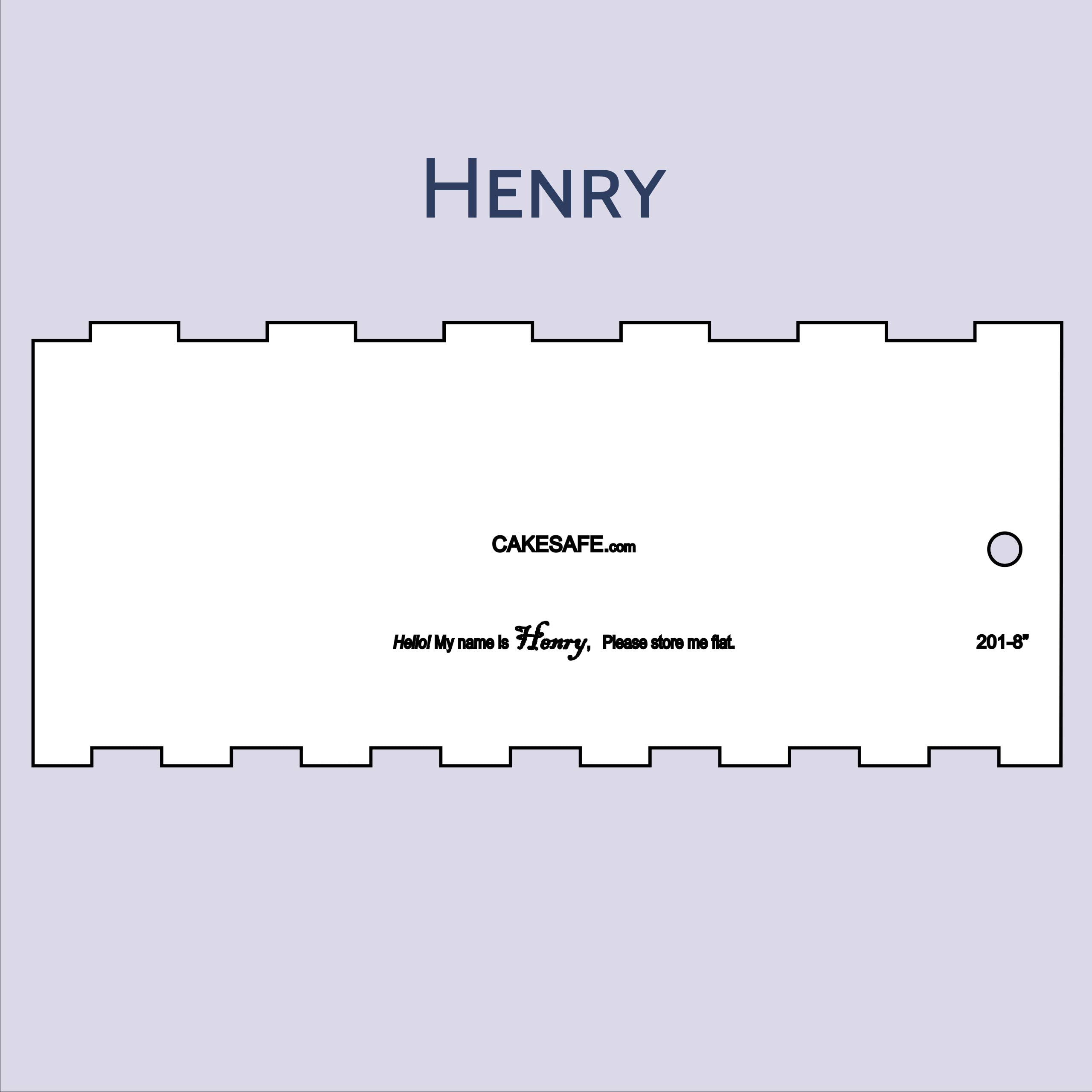 Cakesafe Clear Acrylic Henry 8 Inch Decorating Comb, Unique Cake Comb For Decoration, Frosting Comb And Buttercream Tools