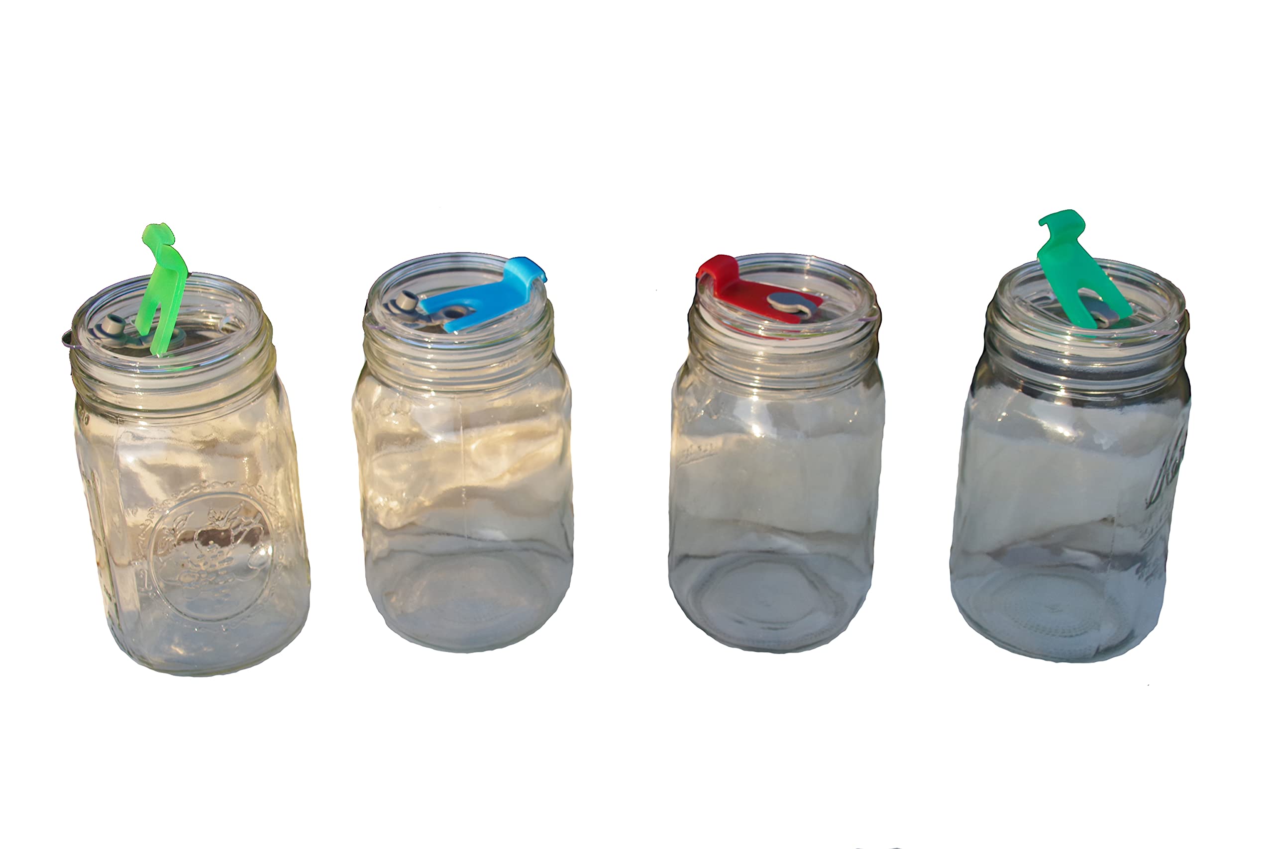 Masun Mason Jar Drinking Lids (Wide Mouth Lids 4 Pack) (4529)