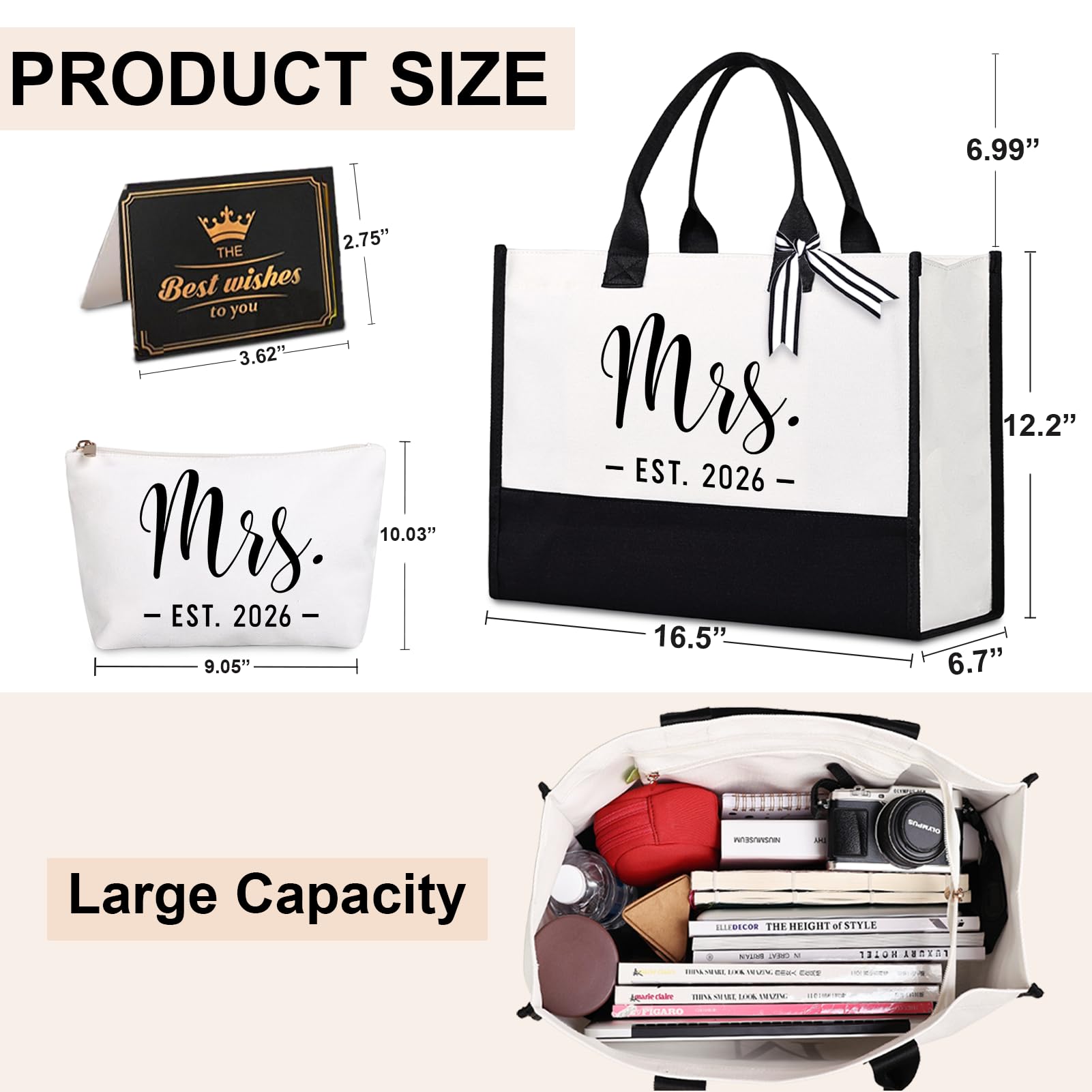 Lamyba Mrs Bag 2026 Mrs Gifts,Bridal Shower Gifts for Wedding Bachelorette Party