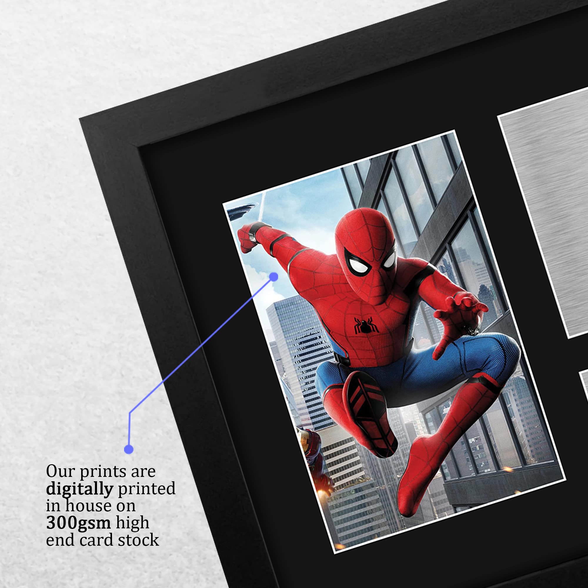Hwc Trading Tom Holland Gift Usl Framed Signed Printed Autograph Spiderman Gifts Print Photo Picture Display - Us Letter Size