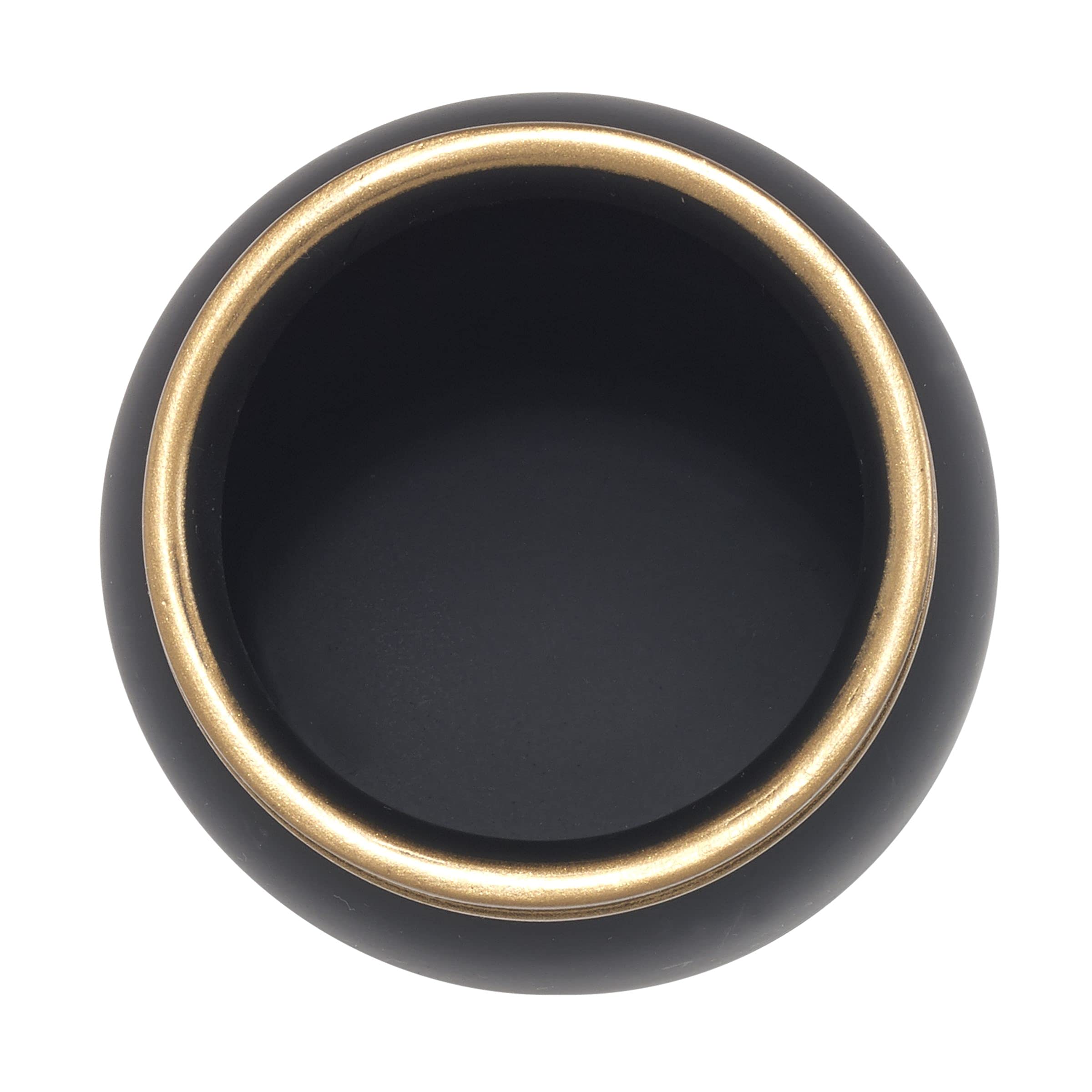 Avanti Linens - Tumbler, Guest Bathroom Essentials, Modern Home Decor (Memphis Collection, Black)