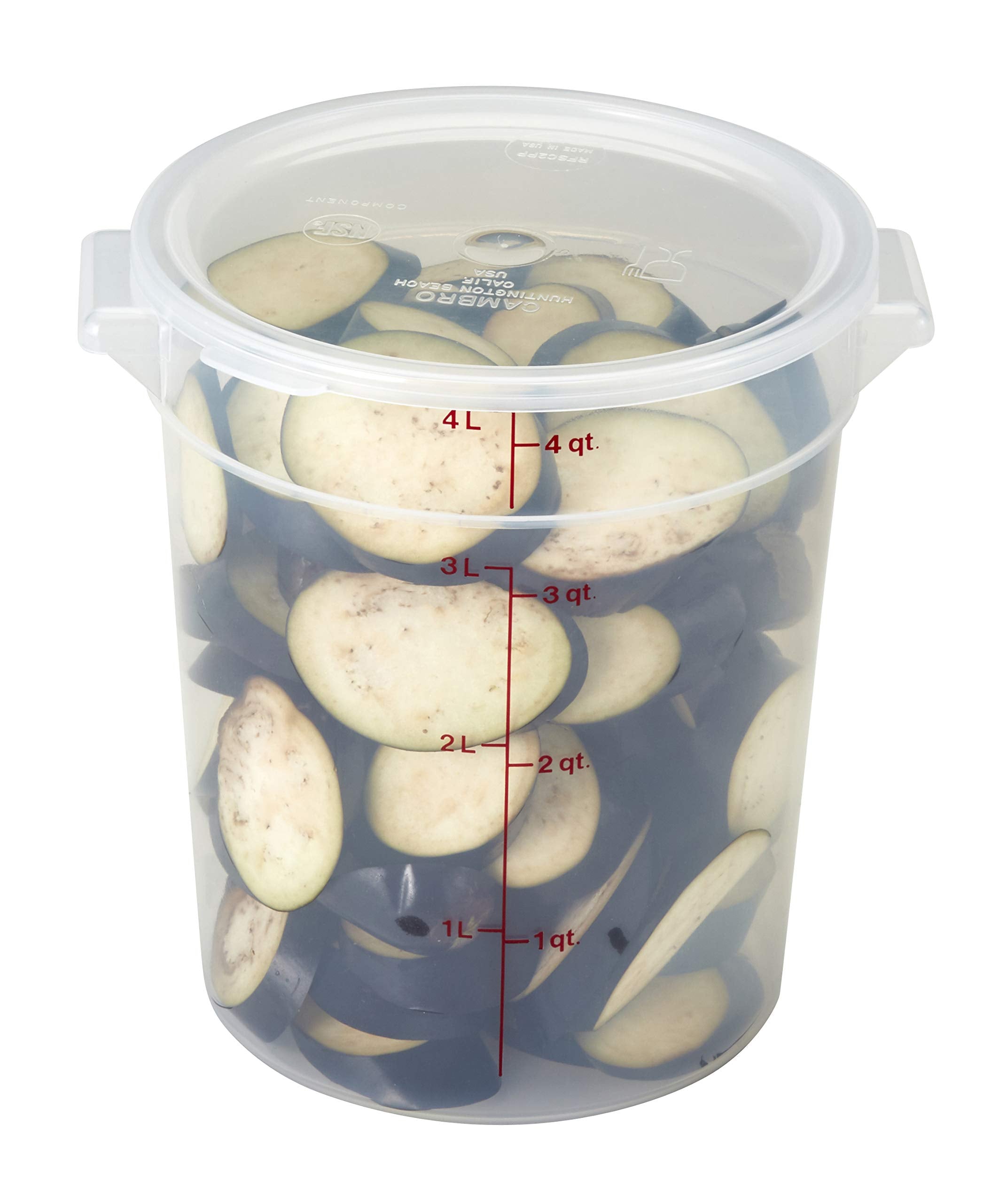 Cambro (Rfsc2Pp190) Cover For 2 & 4 Qt Round Plastic Containers