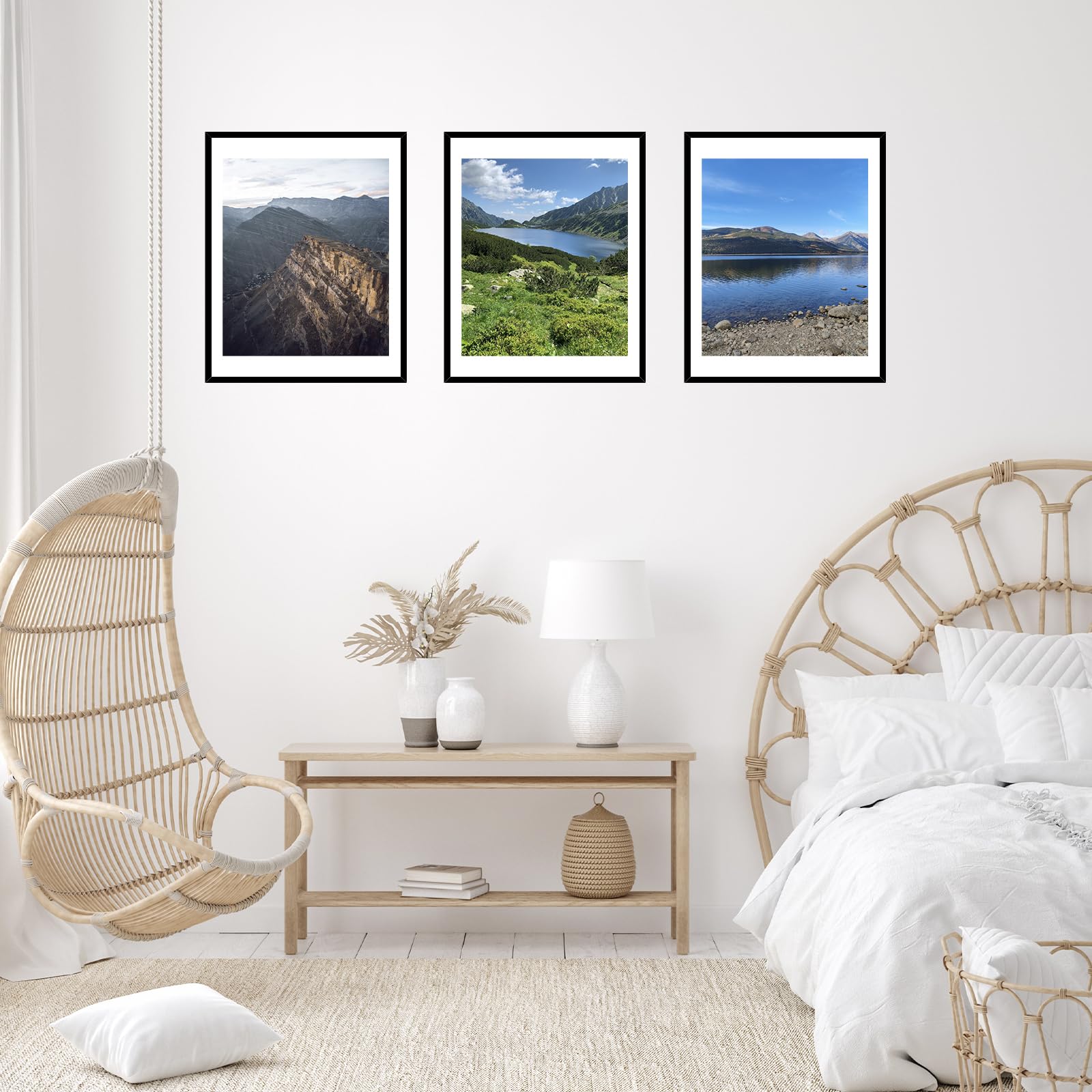 JCJMY 18x24 Picture Frame with 16x20 Mat, Display Photo 16x20 with Mat or 18 x 24 Without Mat, Wall Hanging Large 18 by 24 Poste