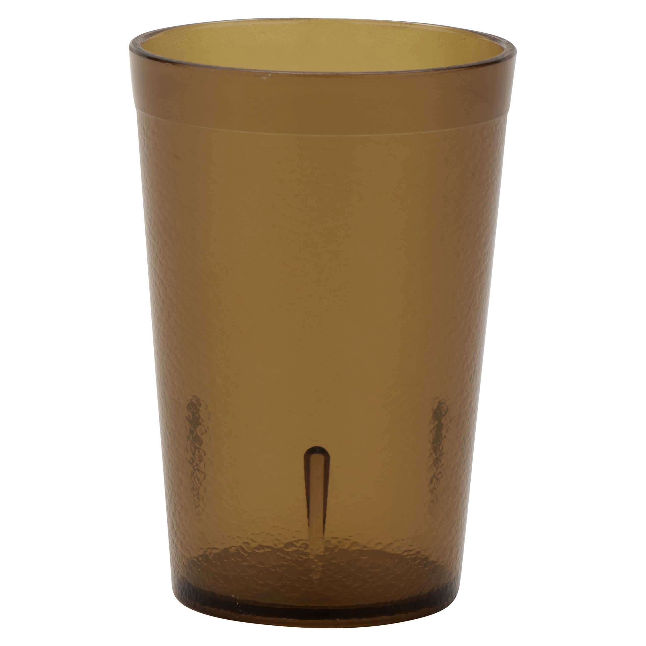 G.E.T. 6608-1-A-EC Heavy-Duty Plastic Restaurant Tumblers, 8 Ounce, Amber (Set of 4) }