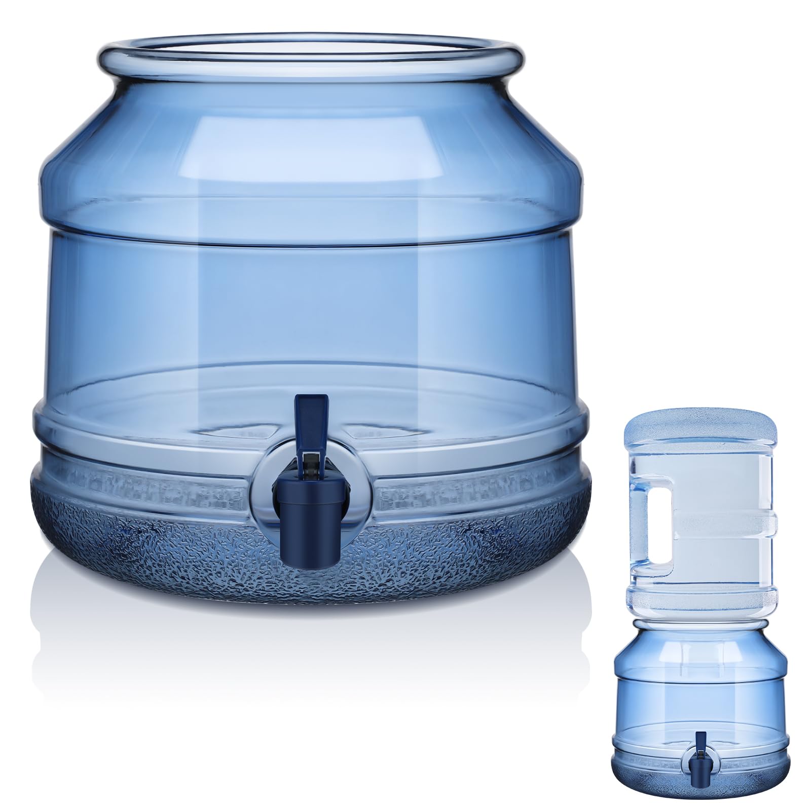 GlikCeil 5 Gallon Water Jug Dispenser Base with Spout for 3 to 5 Gallon Bottle Plastic Water Jug Holder Containers for Stand or 