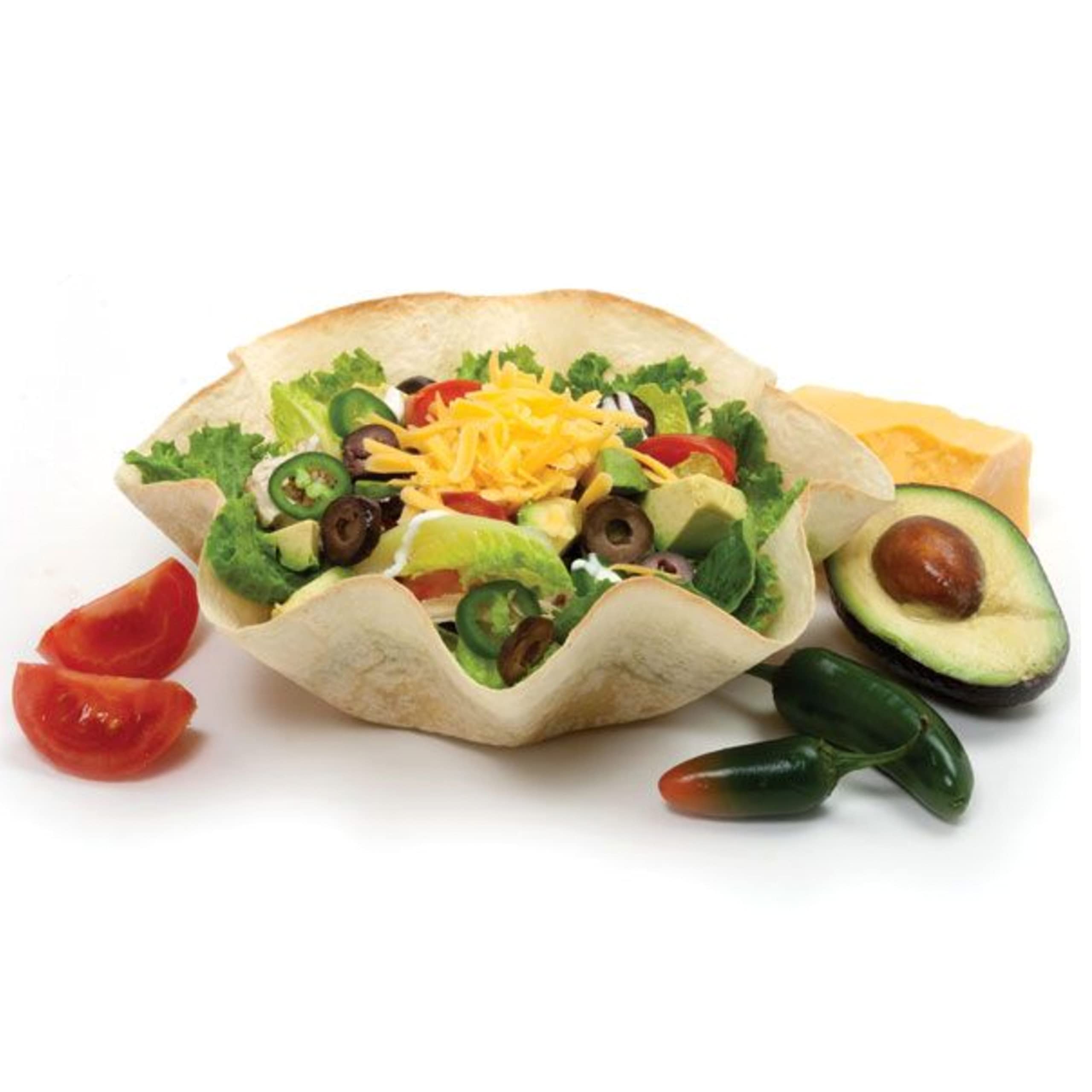 Norpro Nonstick Tortilla Bowl Bakers/Makers, Set Of 2, 1-Pack, Black
