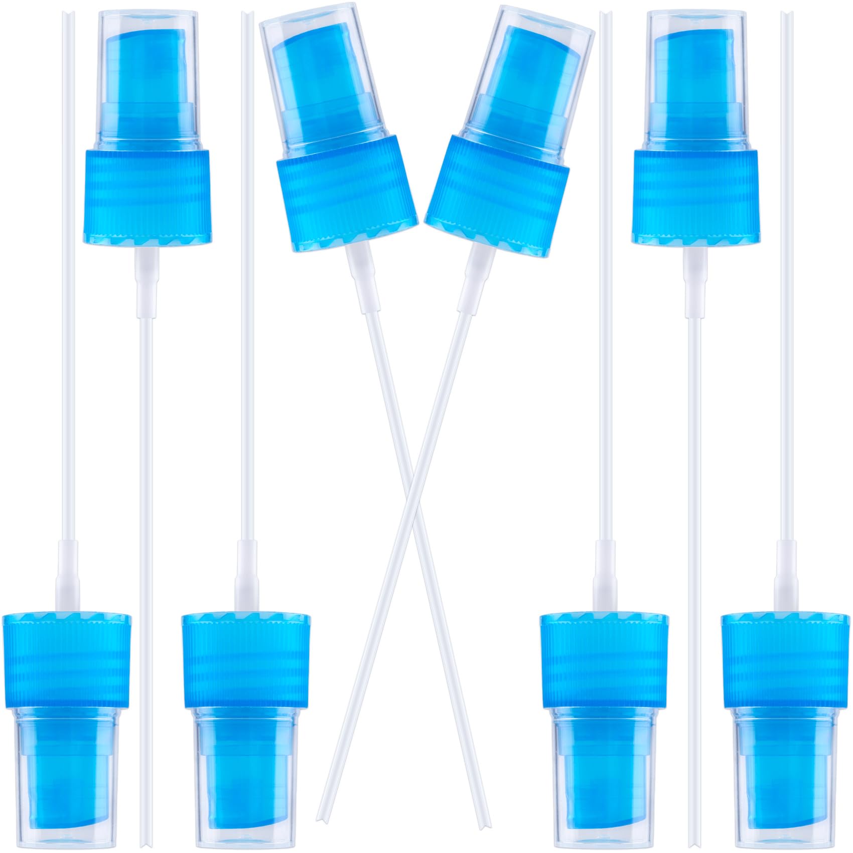 Winsyison 8Pcs Fine Mist Sprayer Caps, Plastic Spray Bottle Nozzle, Nozzle Tops Replacement For Cleaning Solutions- Blue