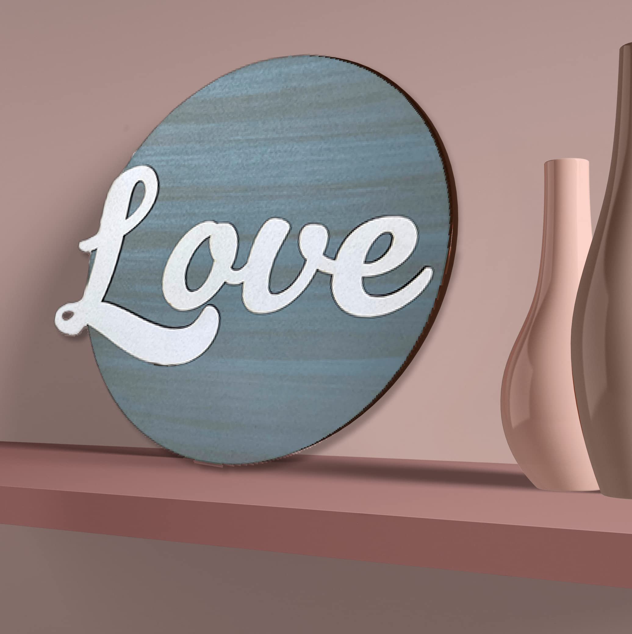 Chalk My Theme 3D Love Quote Wall Hanging For Dcor | Home Dcor Wall Art For Home, Living Room, and Kitchen | Wooden Decorative I