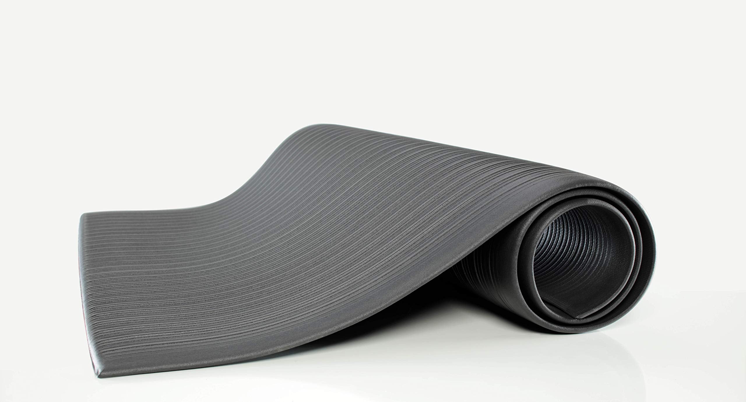 Guardian Floor Protection 24046002 Air Step Anti-Fatigue Floor Mat, Vinyl, Black, 4' Length, 60' Width