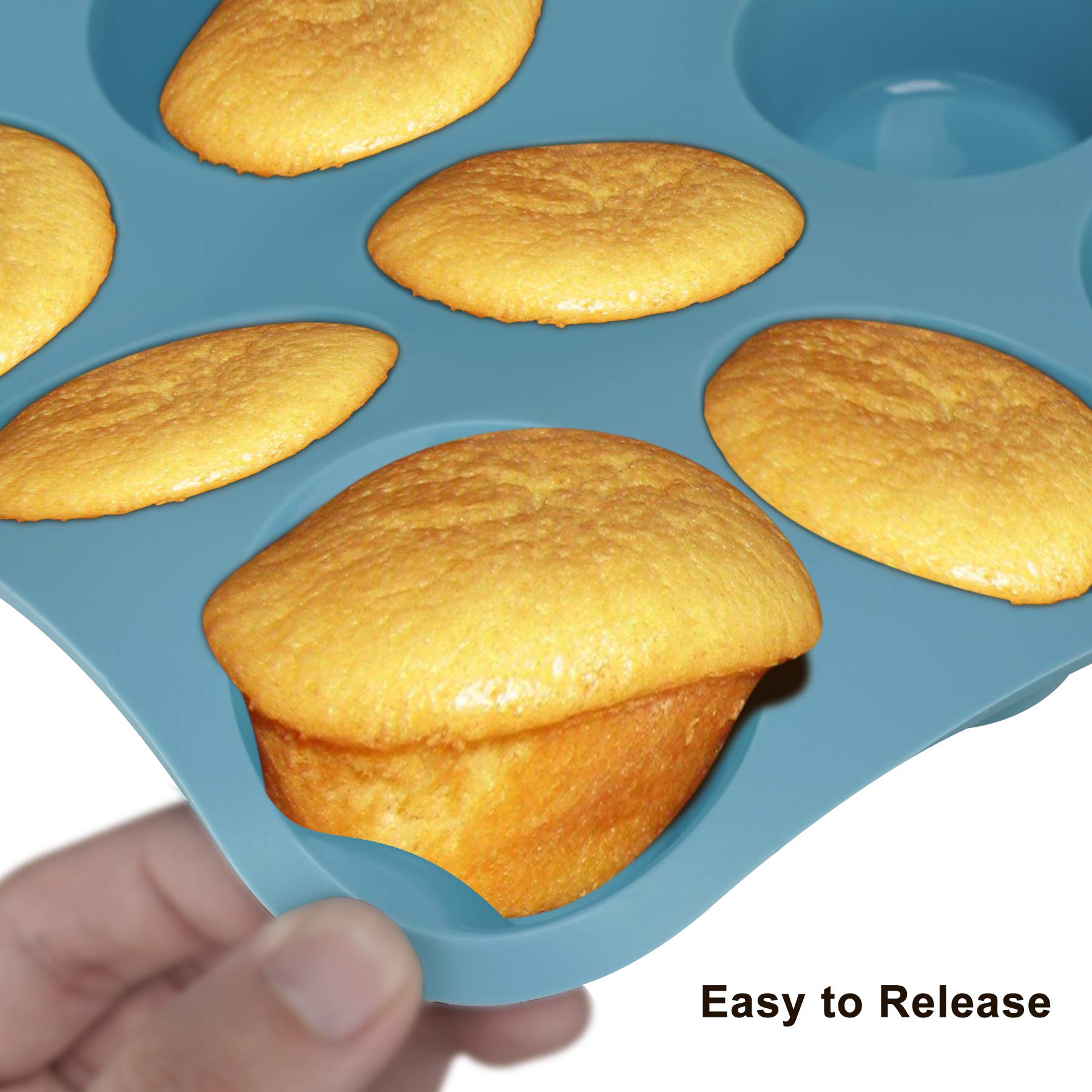 Economical 7In1 Nonstick Silicone Baking Cake Pan Cookie Sheet Molds Tray, Heat Resistant Bakeware Tools For Muffin Loaf Bread P