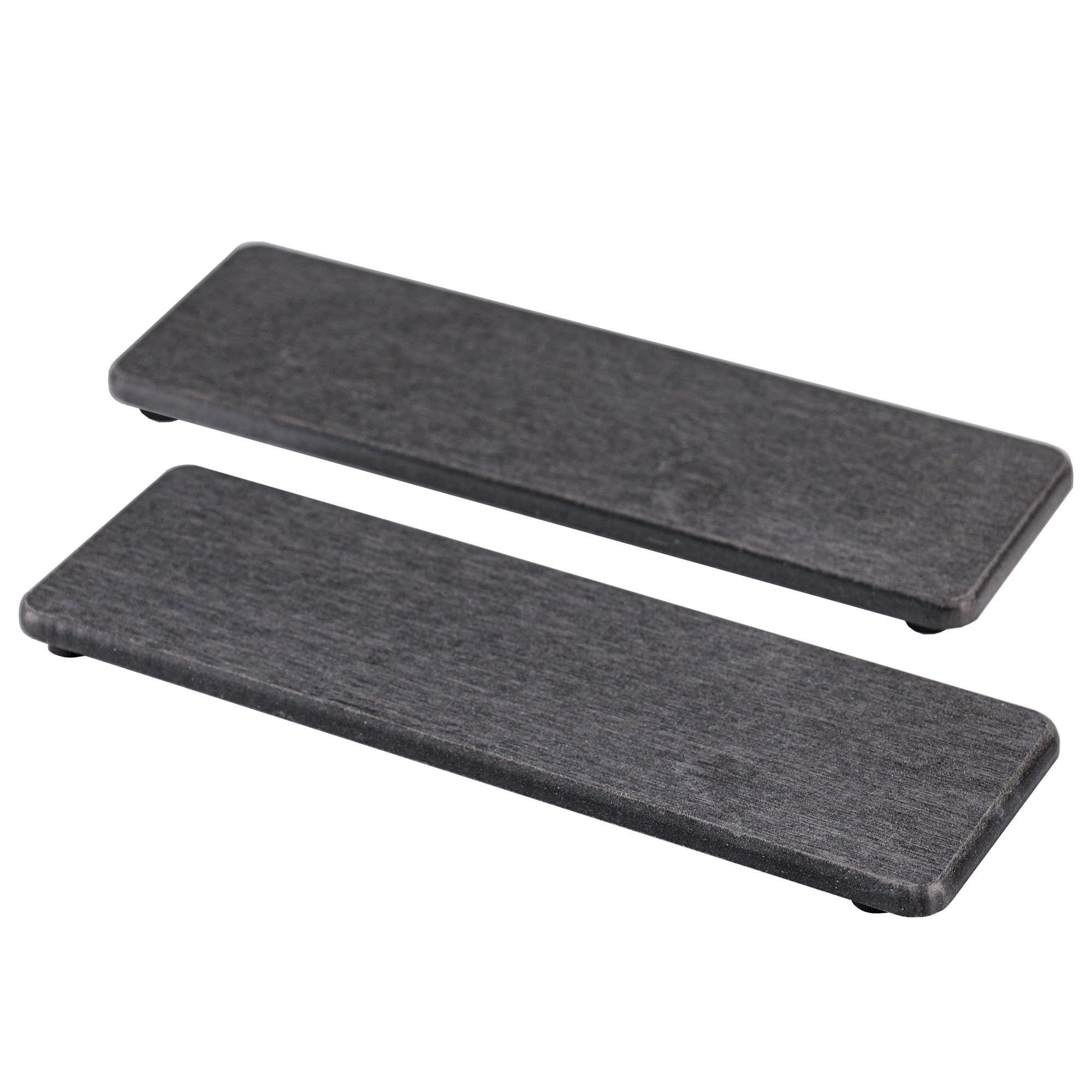 Niuyichee 2 Pcs Bathroom Sink Vanity Trays(10.24'' * 3.15''), Diatomaceous Earth Coasters, Kitchen Soap Tray, Water Absorbing St