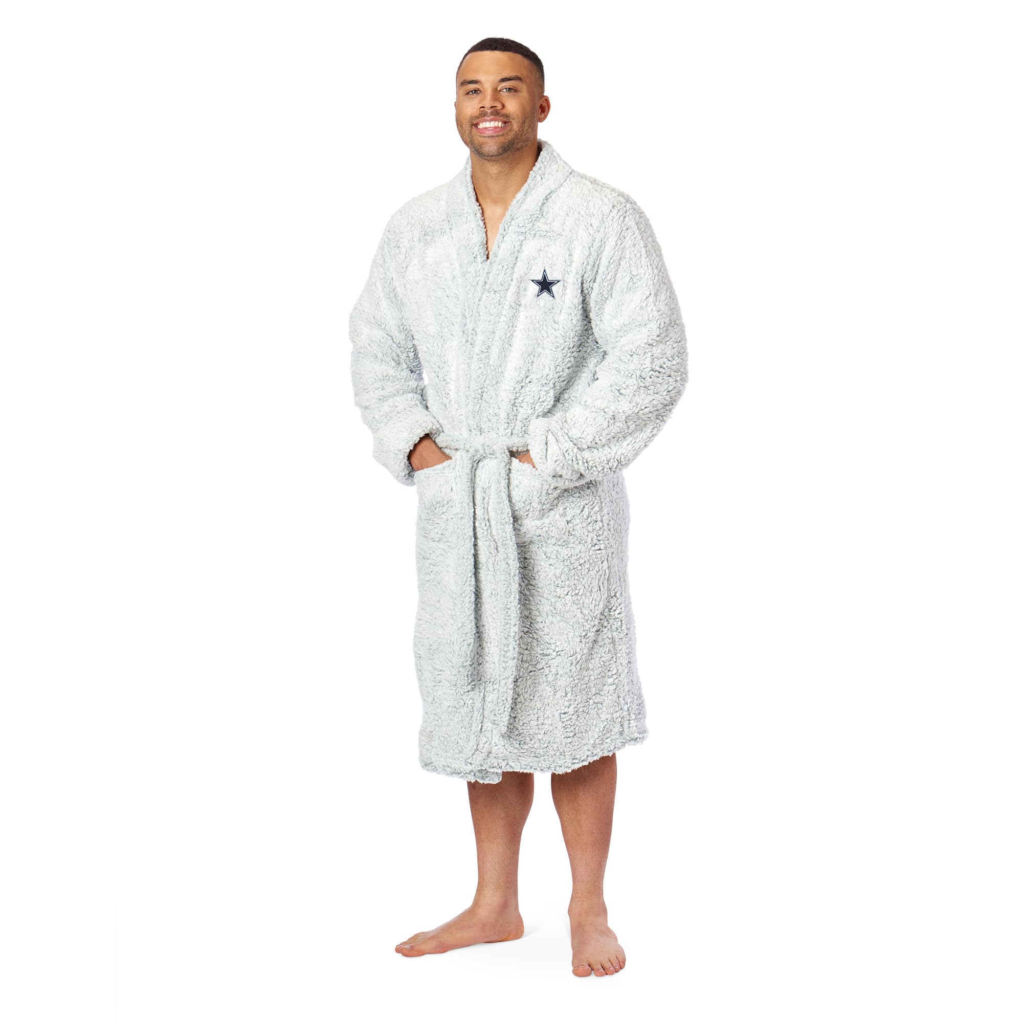 cowboys OFFIcIAL NFL Sherpa Bath Robe 26 x 47(D0102H94KSV)
