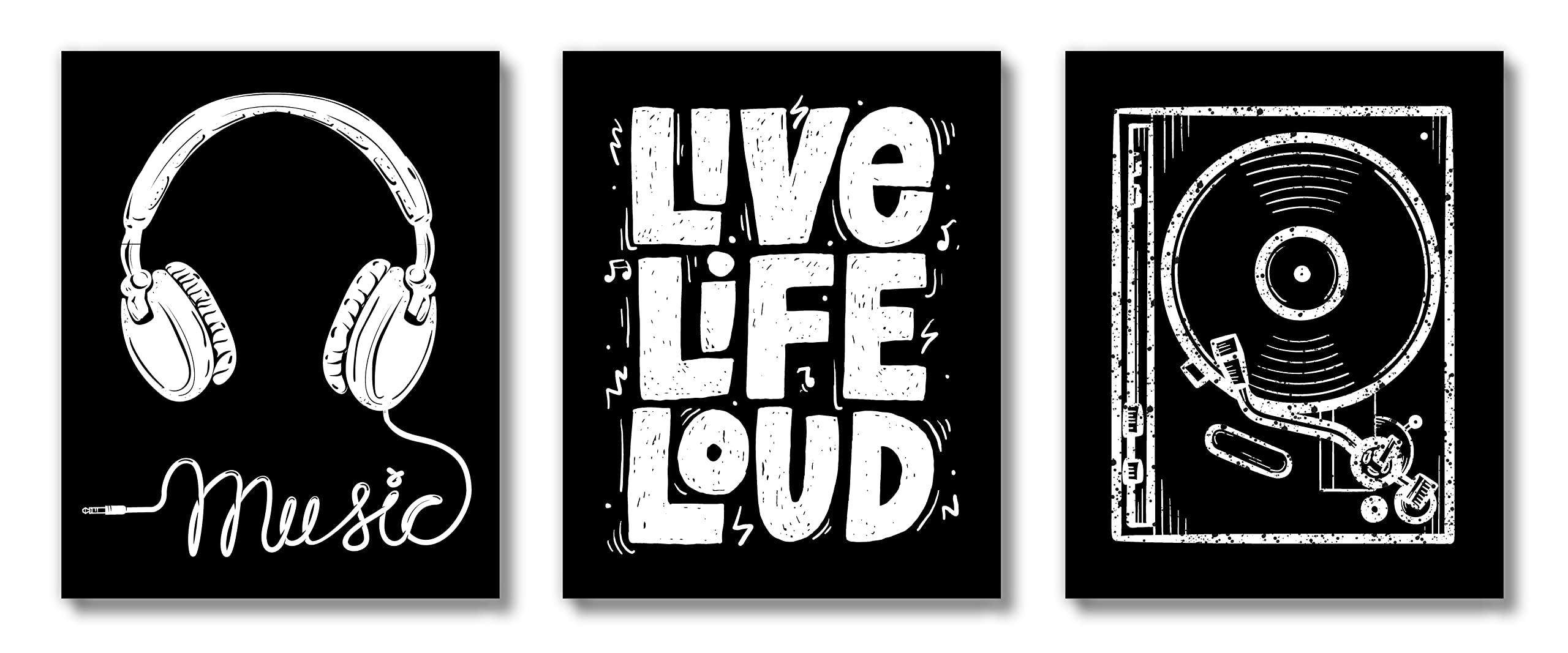 Brooke & Vine Hip Hop 90S Music Posters Wall Art Prints (Unframed 8 X 10) Vintage Vinyl Retro Color Block Bathroom Wall Decor, R