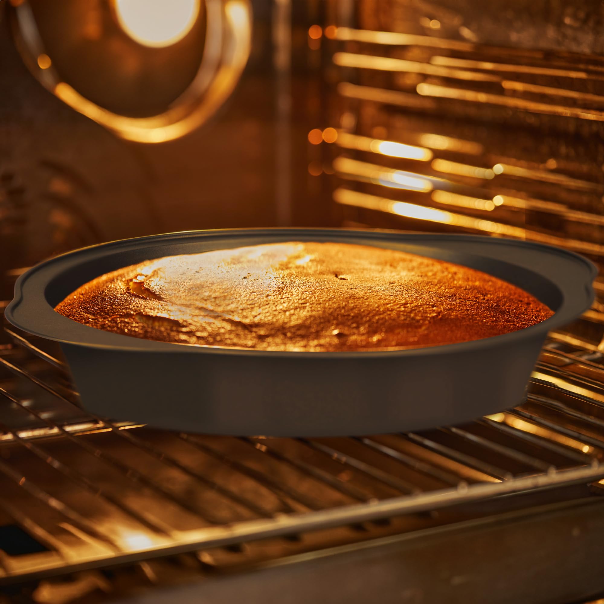Decorrack 2 Pack Round Cake Pan, 9 Inch, Premium Durable Non-Stick Coating, Heavyweight Baking Pan, Perfect For Cakes, Pies, Piz
