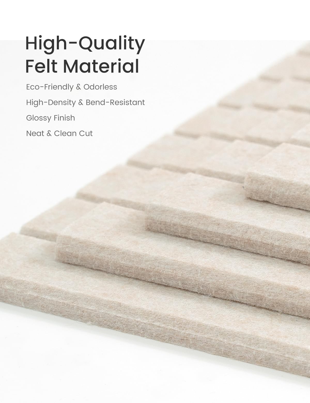 Bumusty Large Cork Board Alternative-47 x35 Felt Bulletin Board Tiles, with 30 Pushpins, 70 Adhesive Tabs, 12-Pack Slat Wall Pan