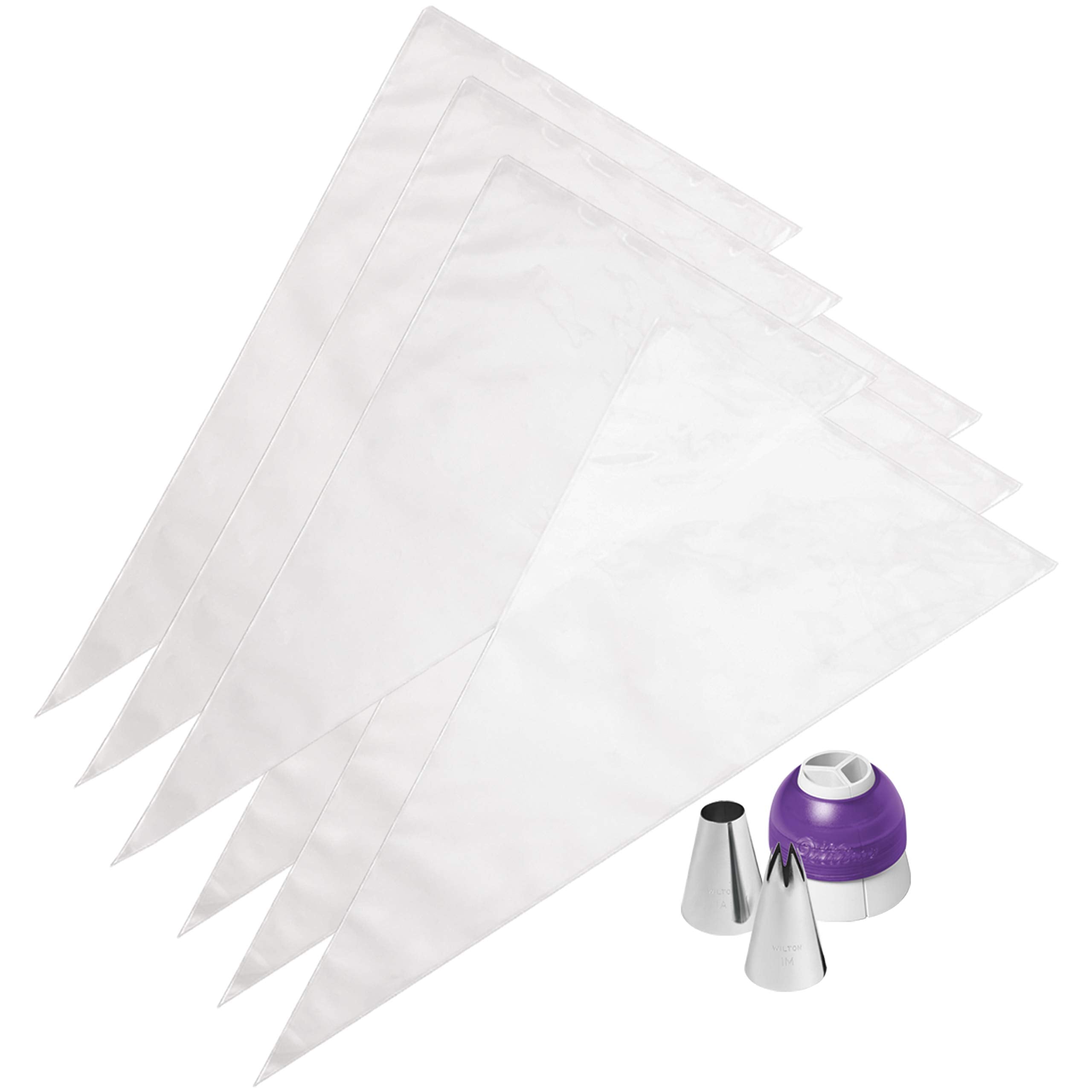 Wilton Color Swirl, 3-Color Piping Bag Coupler, 9-Piece Cake Decorating Kit