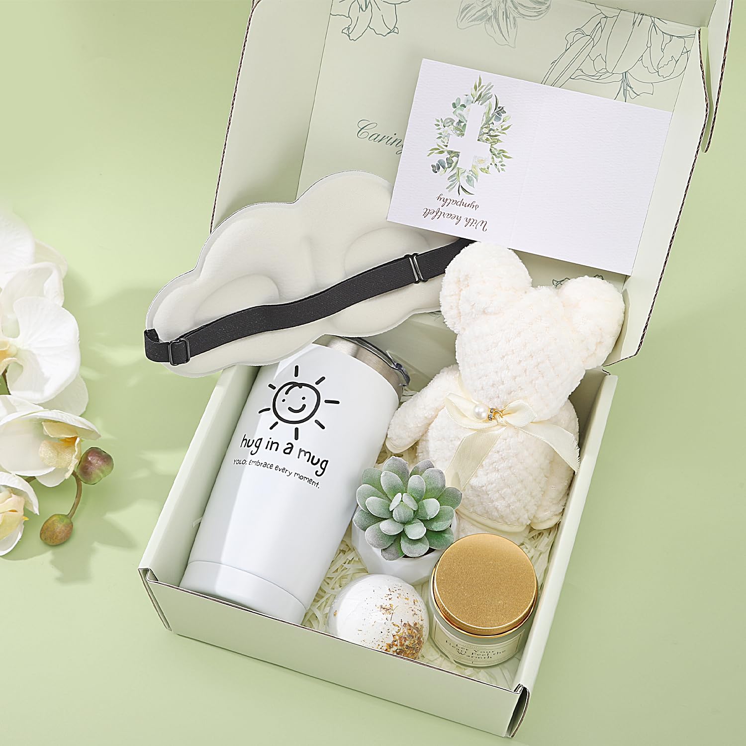 Sympathy Gift Baskets,Sympathy Gifts for Loss of Loved One Condolences Gift Basket for Loss of Mom Dad Husband Sister Friend Sor