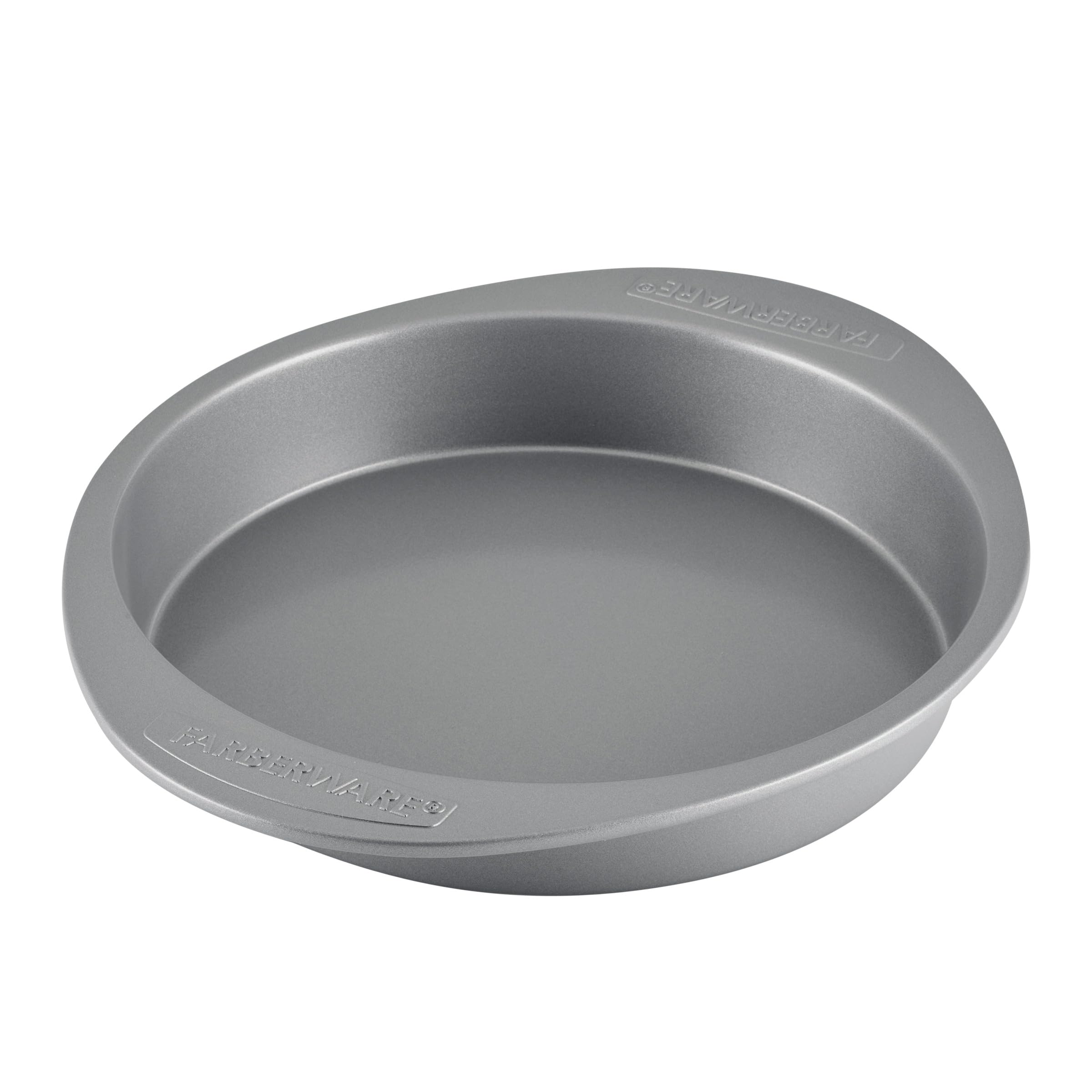 Farberware Nonstick Bakeware Baking Pan / Nonstick Cake Pan, Round - 9 Inch, Gray, 1 Count (Pack Of 1)