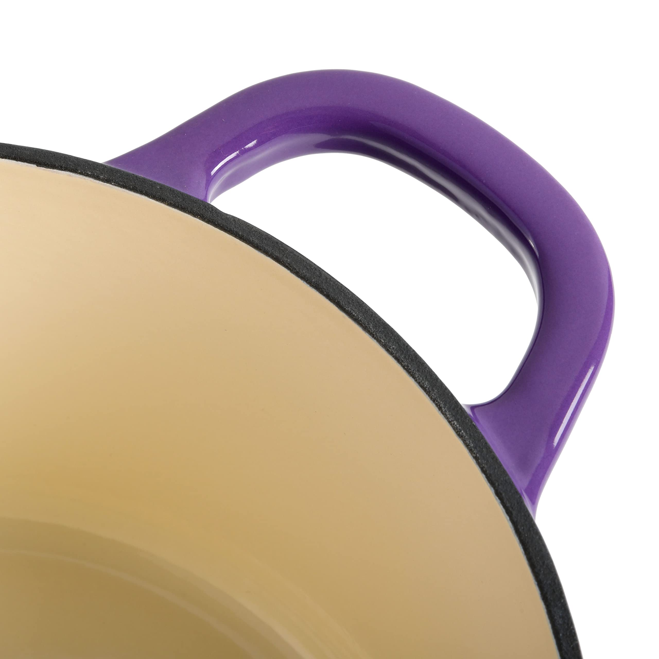 Crock-Pot Artisan Round Enameled Cast Iron Dutch Oven, 5-Quart, Lavender Purple