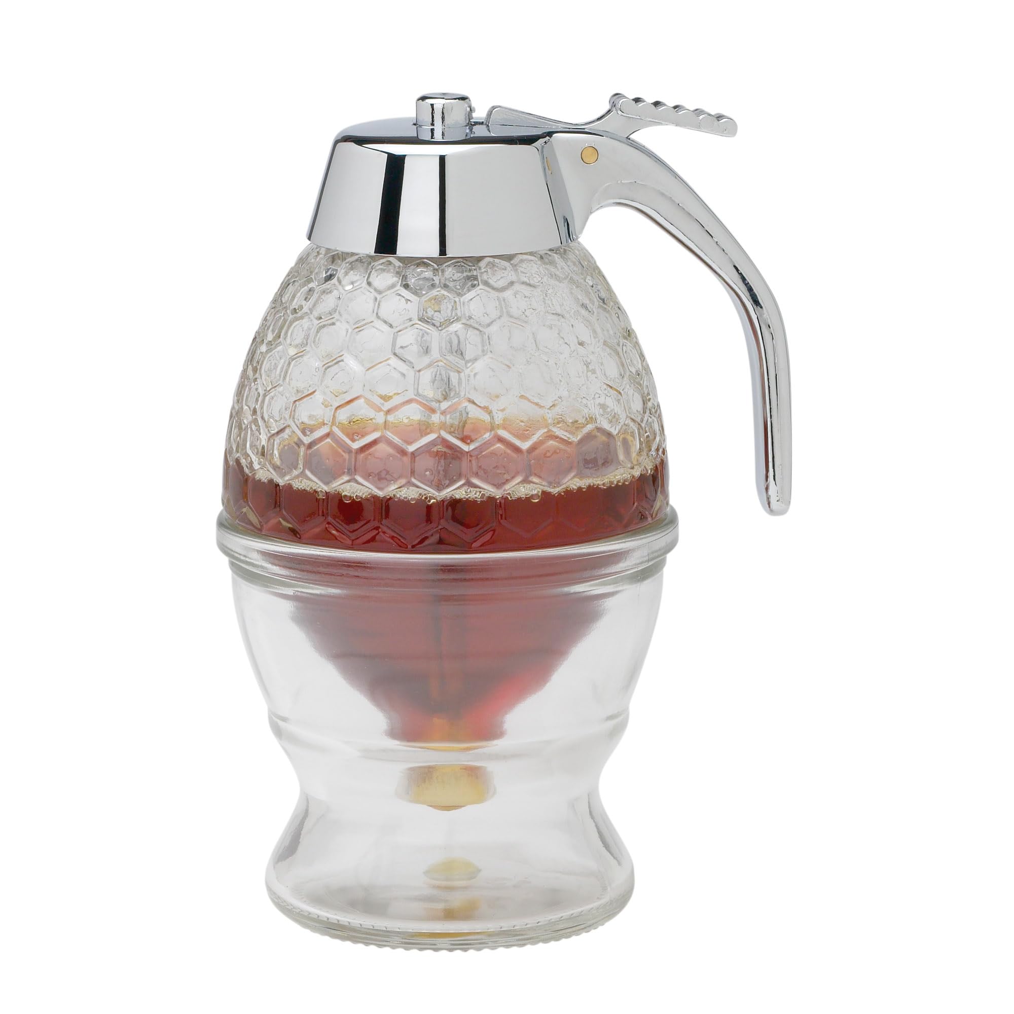 Mrs. Anderson'S Baking Syrup Honey Dispenser, Glass With Storage Stand, 8-Ounce Capacity