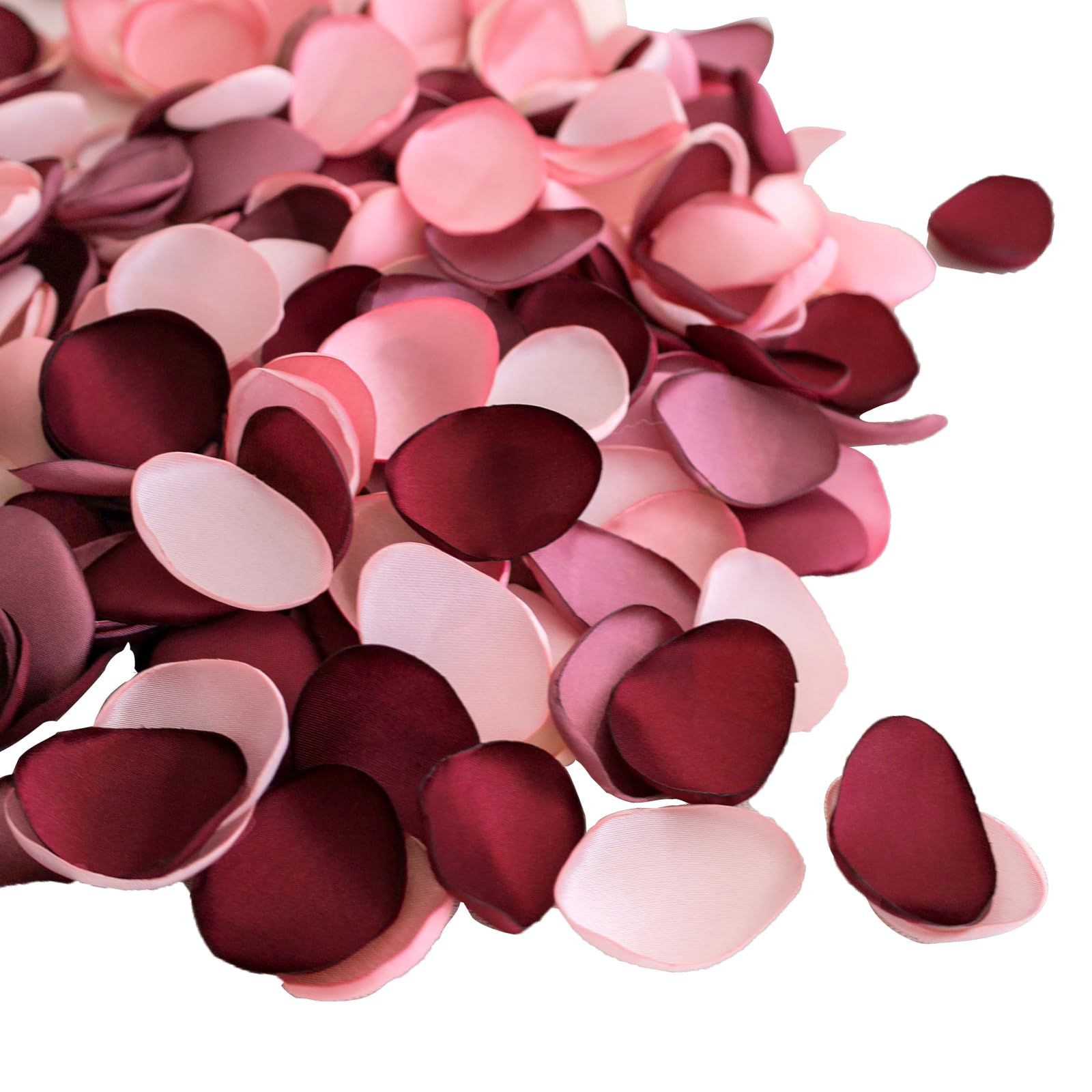 Lookein 300Pcs Rose Petals Satin Flower Petals For Wedding Flower Girl Basket Table Centerpieces Aisle Runner Party Confetti Bri