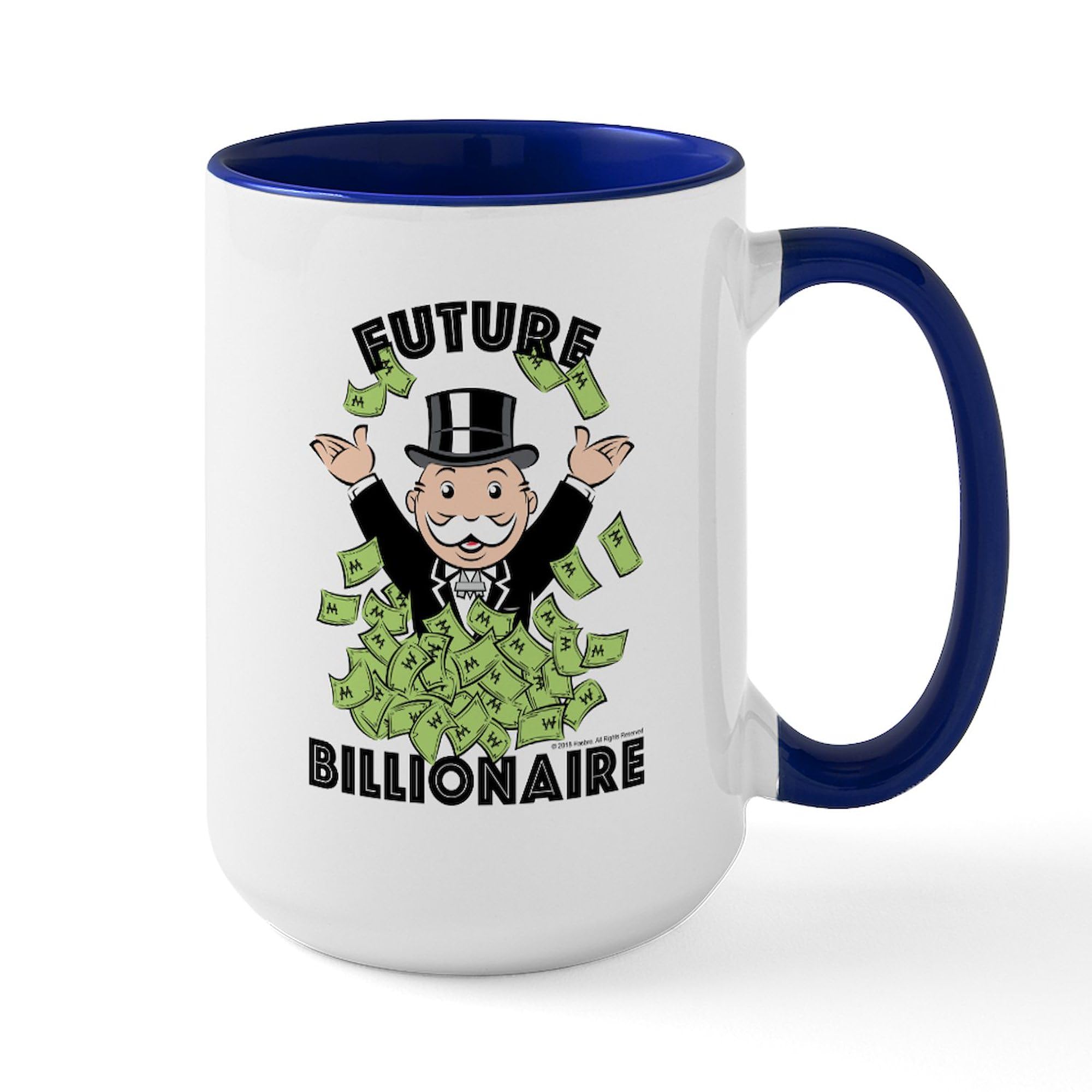 CafePress Monopoly Future Billionai 15 oz (444 ml) Ceramic Coffee Mug