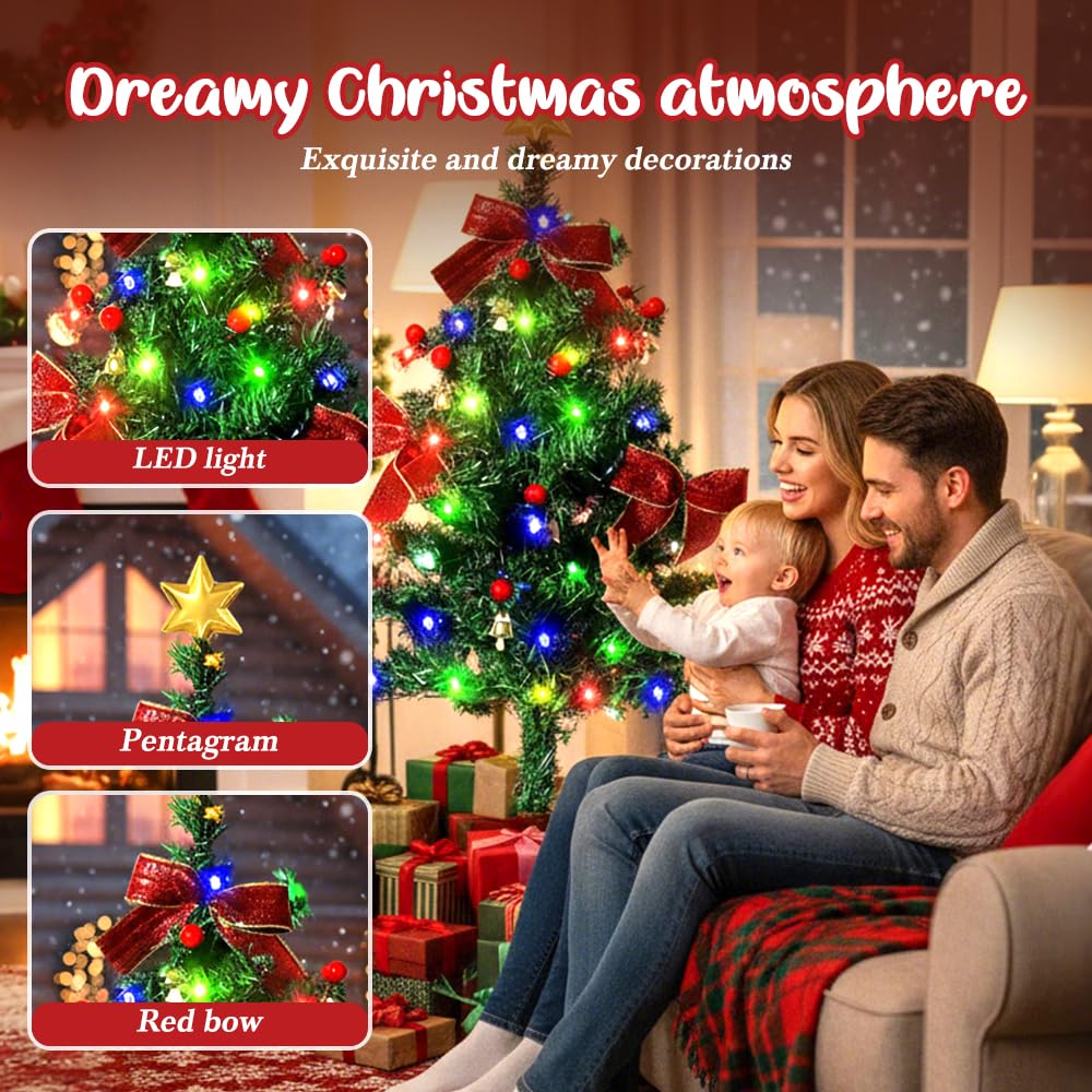 Solar Christmas Trees Lights Outdoor Decoration Waterproof, 2026 New Durable Pathway Lights for Garden, Versatile Patio Decorati