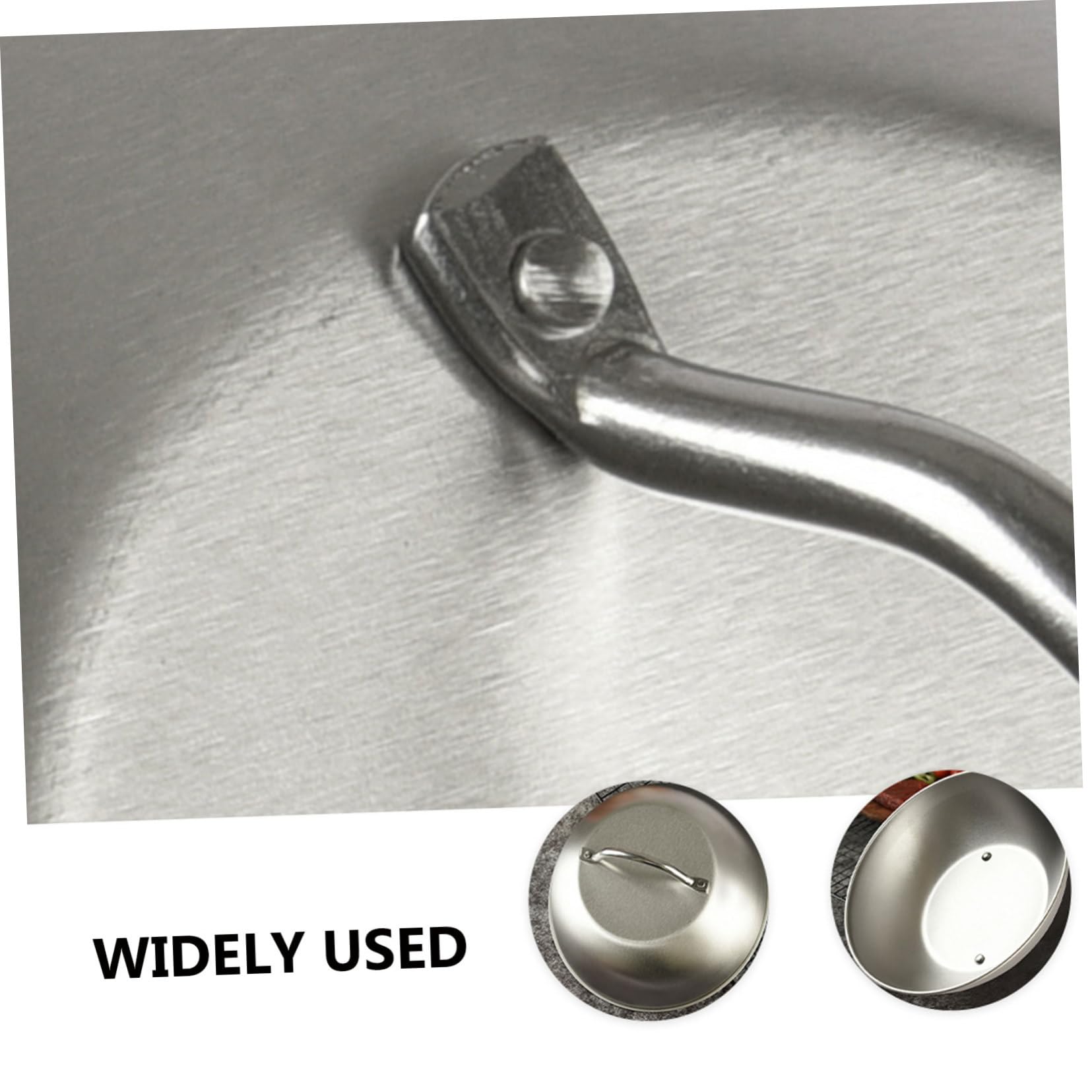 Yardwe - Proof Meal Cover Stainless Steel Plate Cover Microwave Food Cover Round Steaming Cover Food Splatter Covers For Kitchen