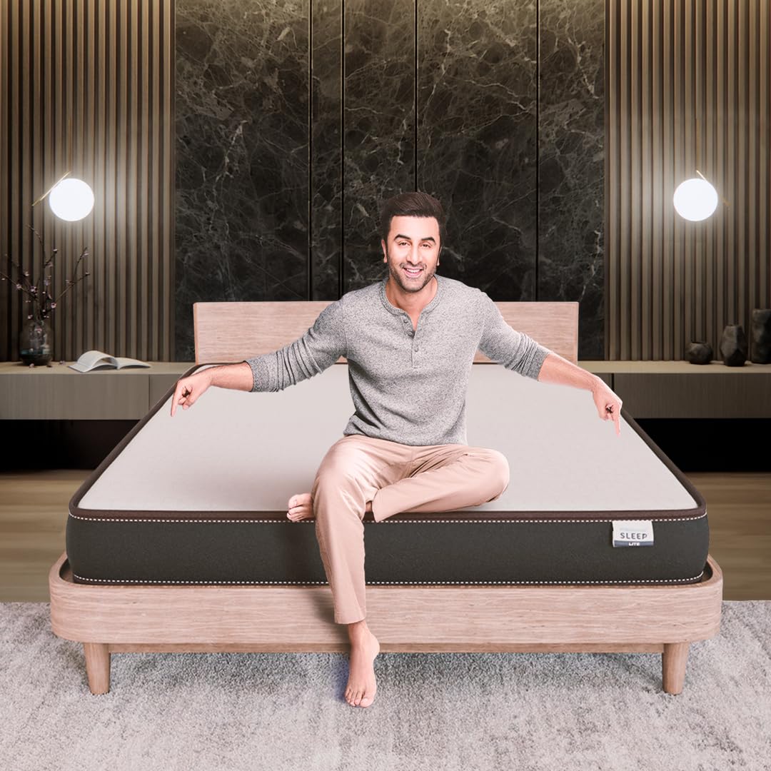 Nilkamal Sleep Lite Dual Comfort 6 Inch Mattress | 10 Year Warranty | Reversible Design | Soft & Firm Sides | Superior Hd Foam |