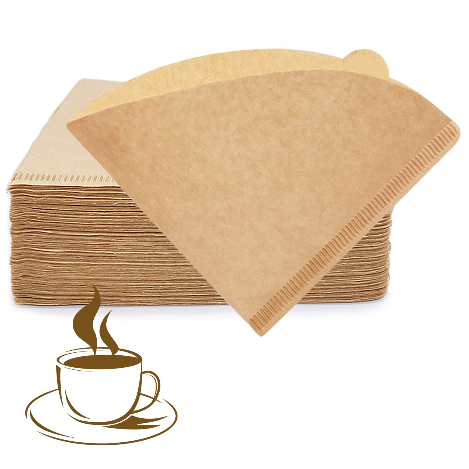 Yql V60 Coffee Filter,V60 Filter02 200 Count Natural Unbleached Disposable Coffee Filters Paper Fit For Drip Coffee Dripper