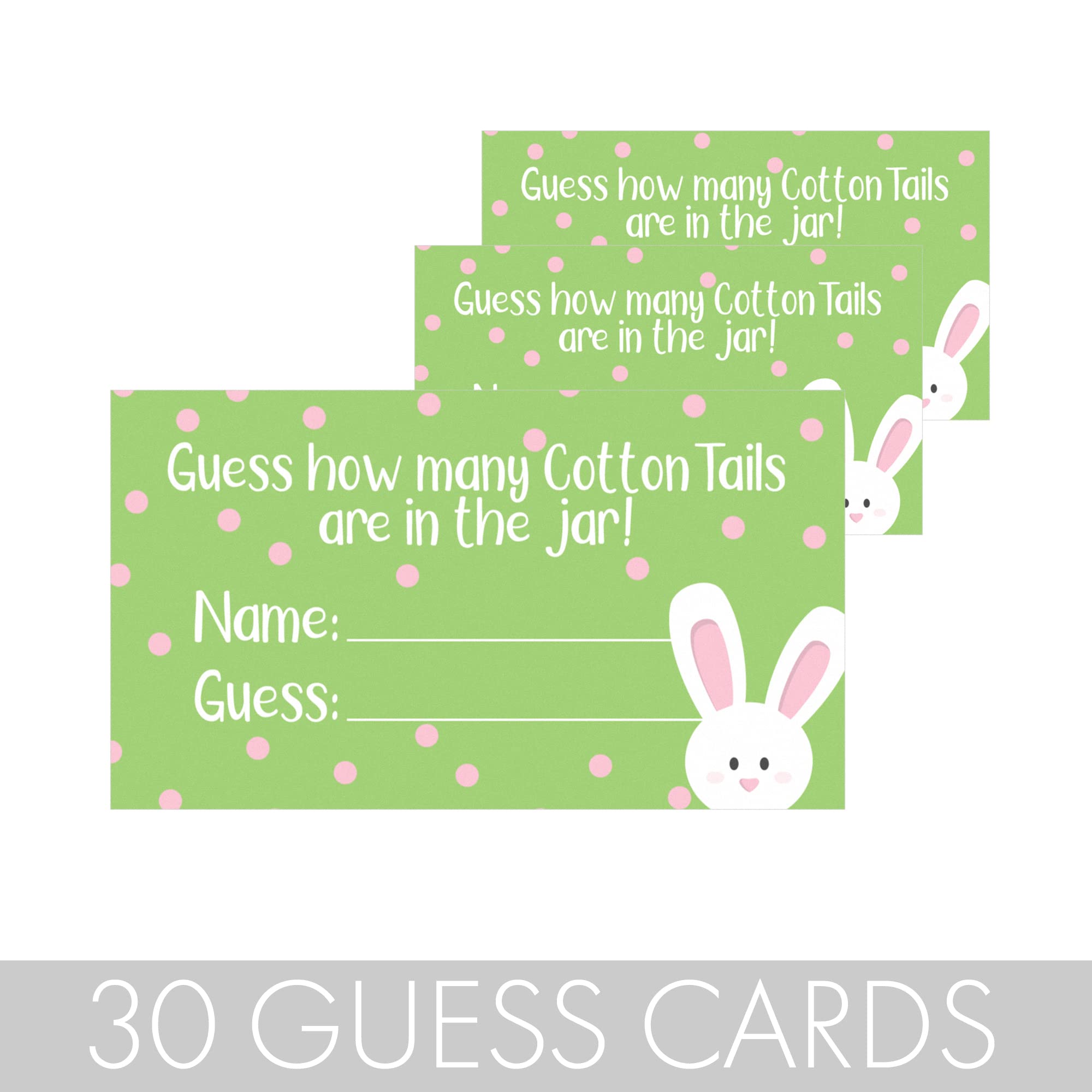 Distinctivs Spring Game For Classroom Parties, How Many Cotton Tails In The Jar Easter Party Game, Bunny Brunch (Extra Guessing