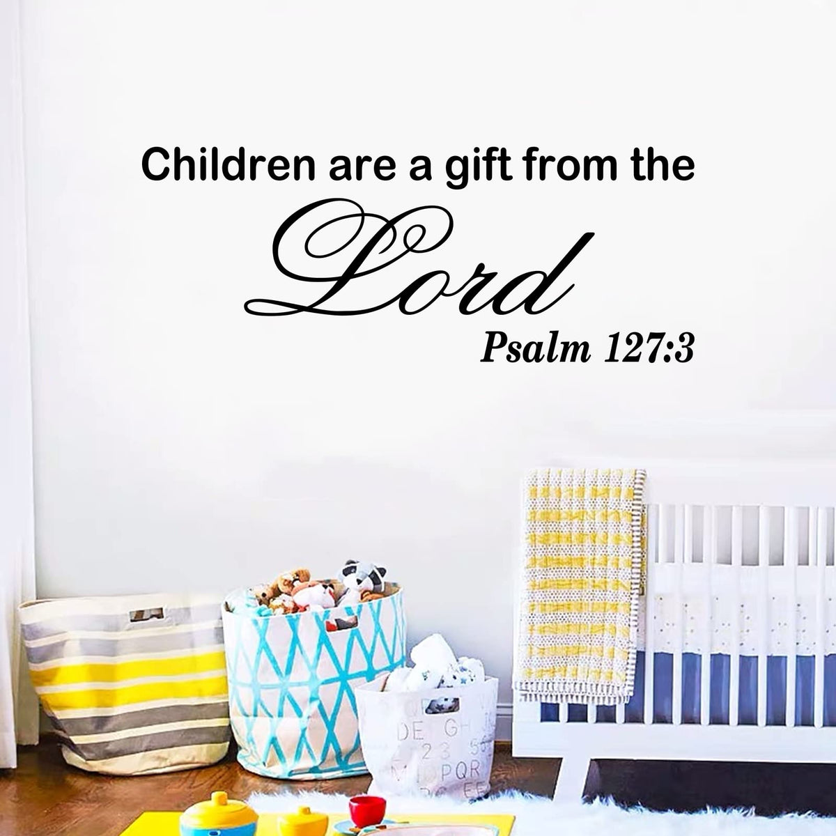Anfigure Wall Decals For Kids, Scripture Wall Decals, Quotes Living Room Bible Verse Faith Prayer God Biblical Religious Christi