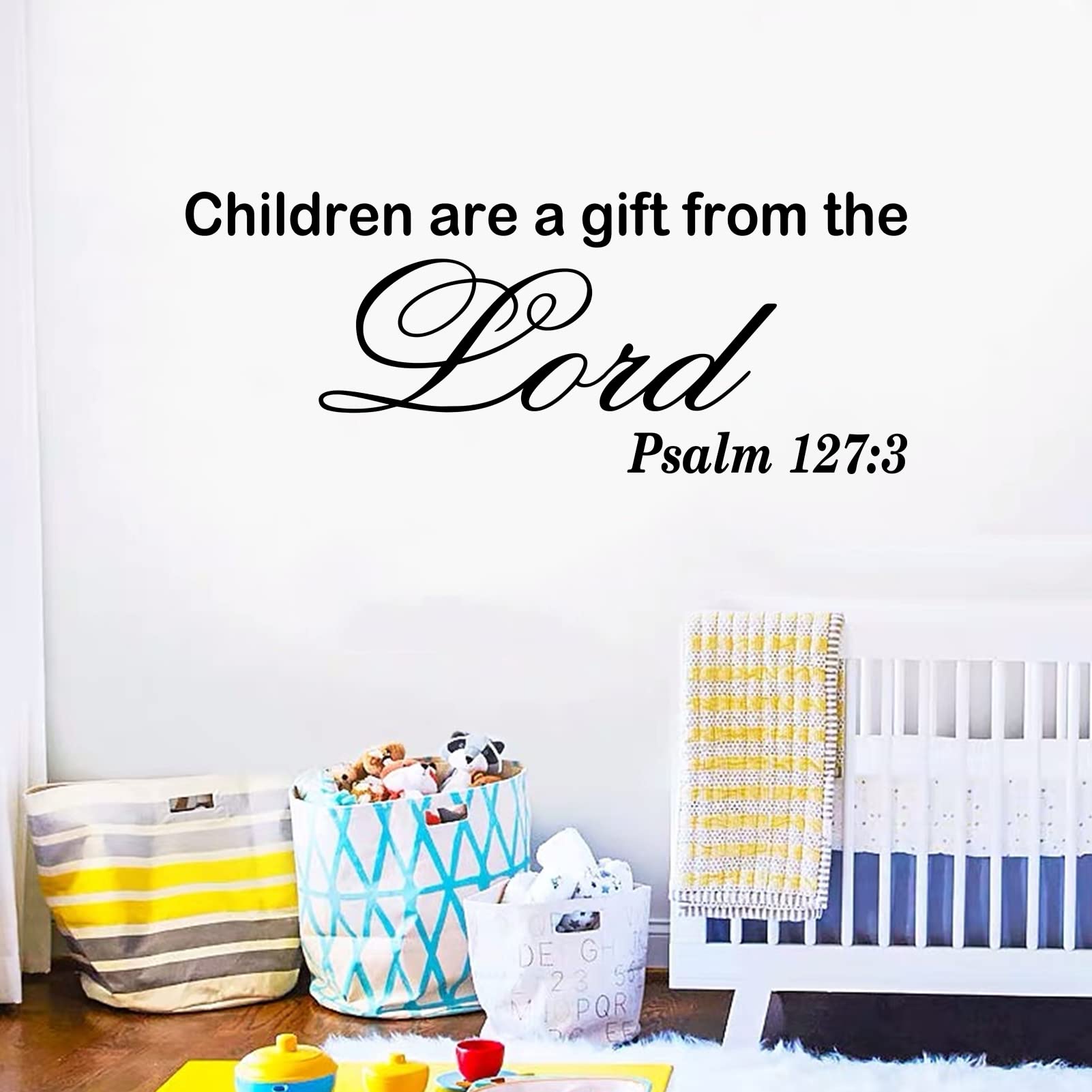 Anfigure Wall Stickers For Kids, Bible Verse Wall Decor, Inspirational Church Blessing Saying Sign Family Lettering Decorations