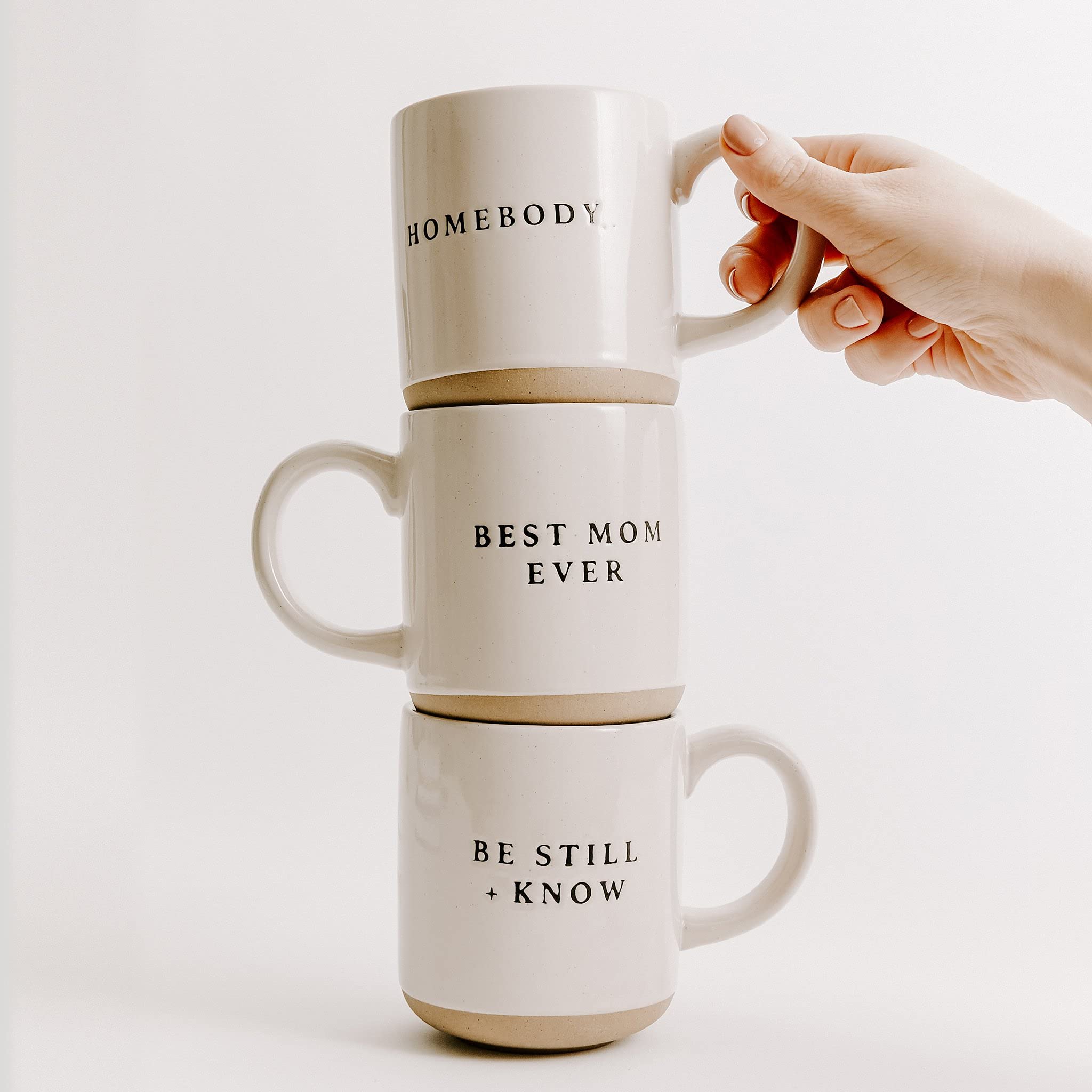 Sweet Water Decor White Ghosts Black Halloween Mugs - Halloween Coffee Mug Dishwasher & Microwave Safe - Halloween Mug for Coffe