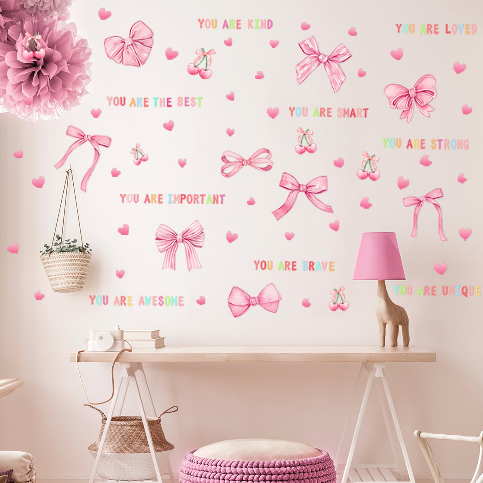 Leinuosen Kids Wall Decals Classroom Colorful Inspirational Decals Daycare Playroom Wall Decor Motivational Positive Saying Stic