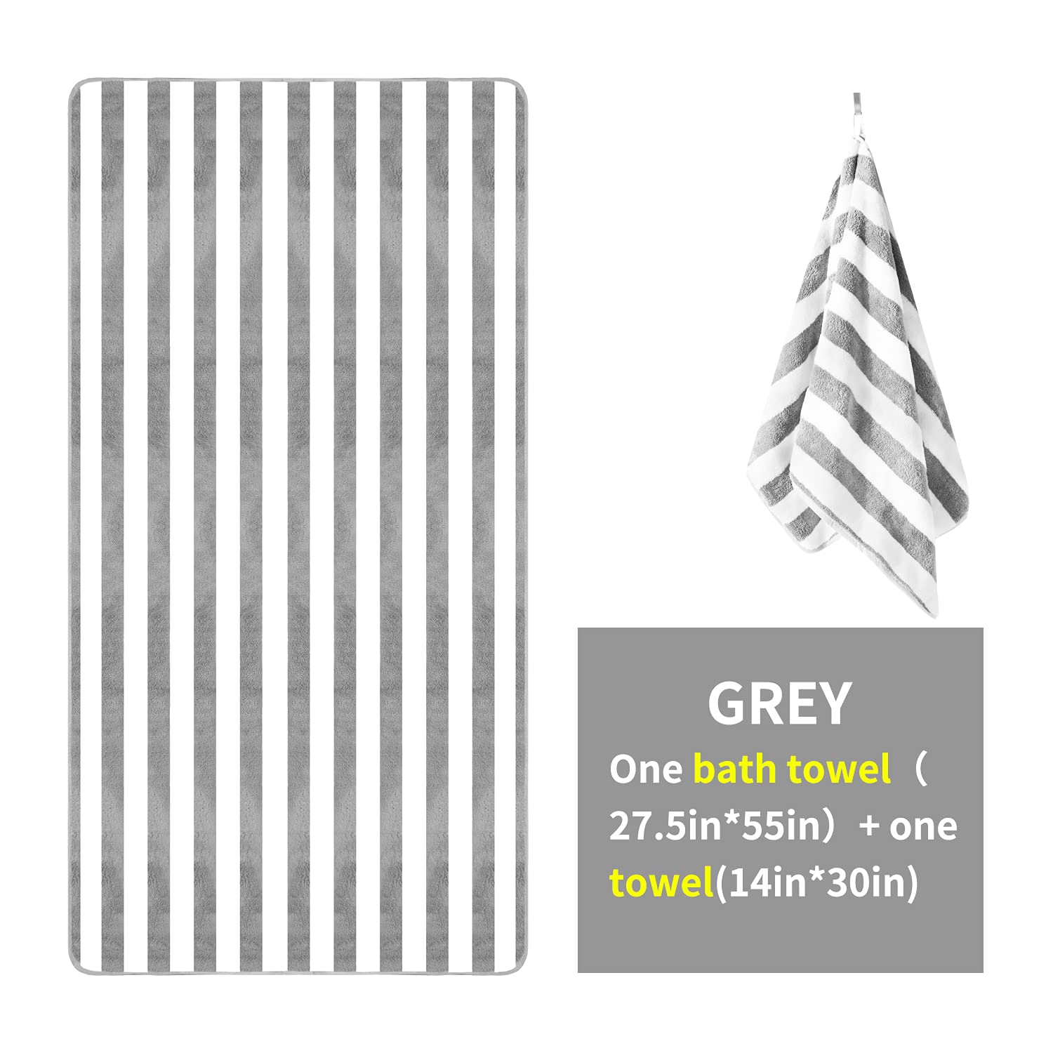 Olester Microfiber Bath Towels 4 Colors For Shower Pool Beach Bathroom Super Absorbent,Soft,Quick Dry,Lightweight,Plush