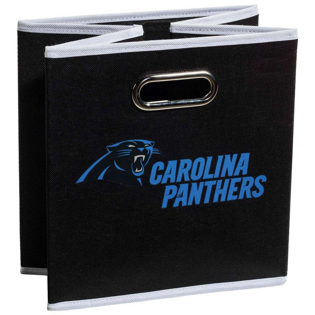 Franklin Sports Nfl Carolina Panthers Collapsible Storage Bin Nfl Folding Cube Storage Container Fits Bin Organizers Fabric Nfl